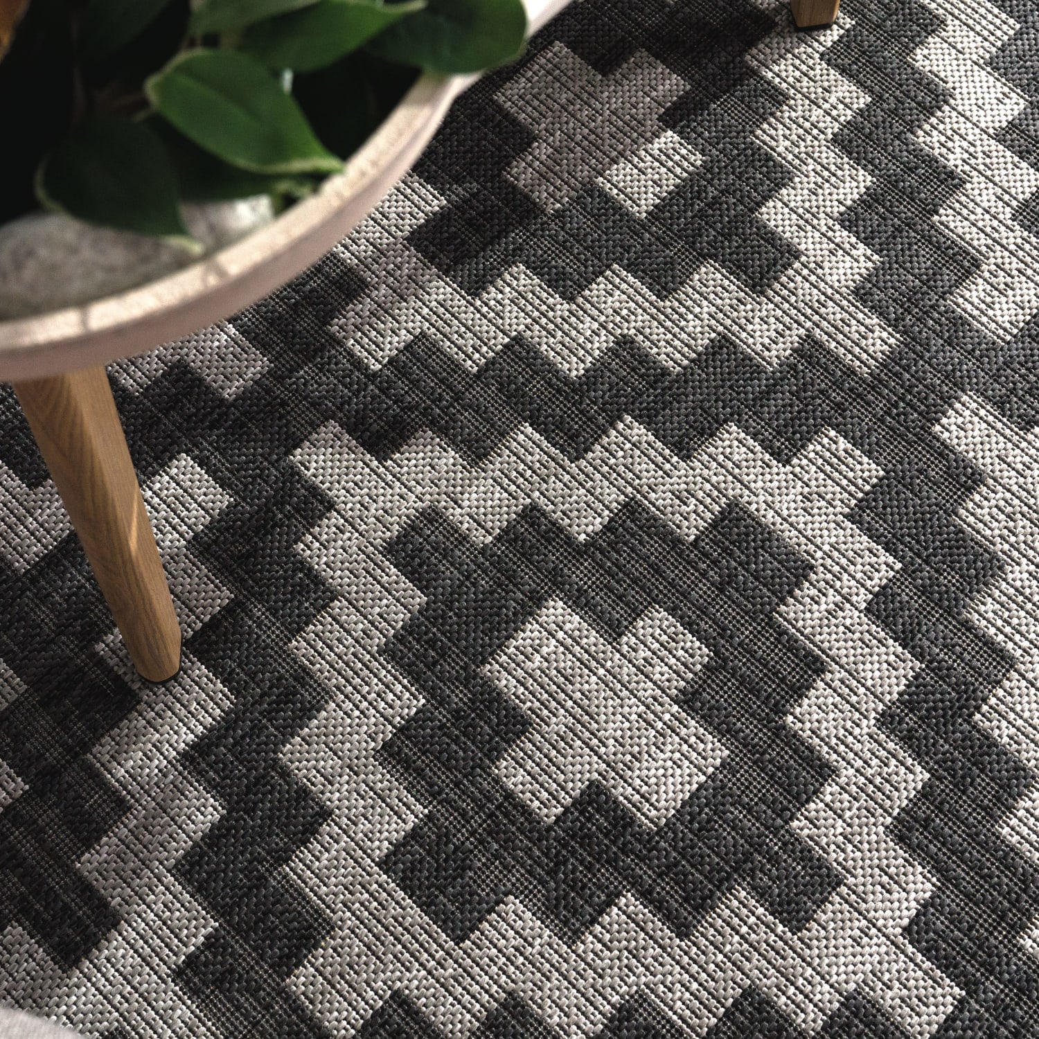 In- & Outdoor-Teppich Modena Anthrazit