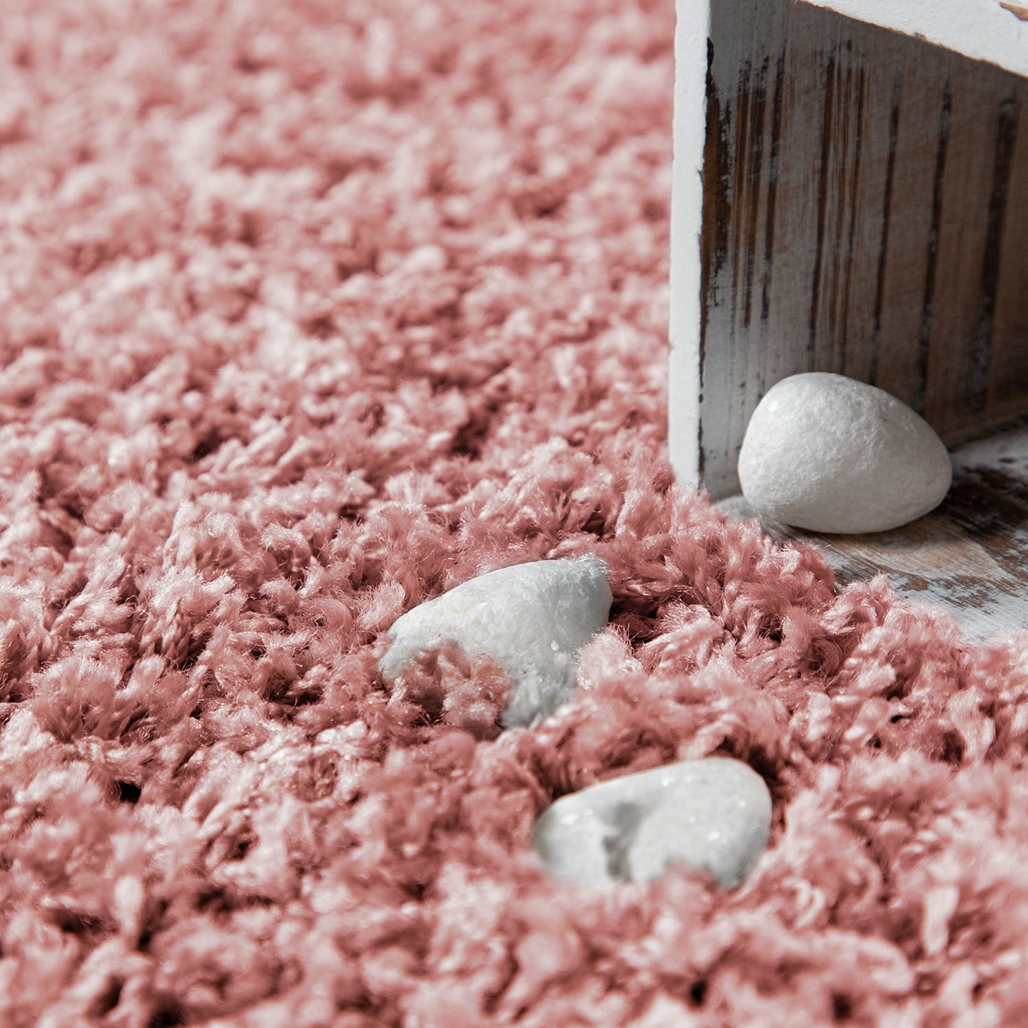 Shaggyteppich Twister Pink