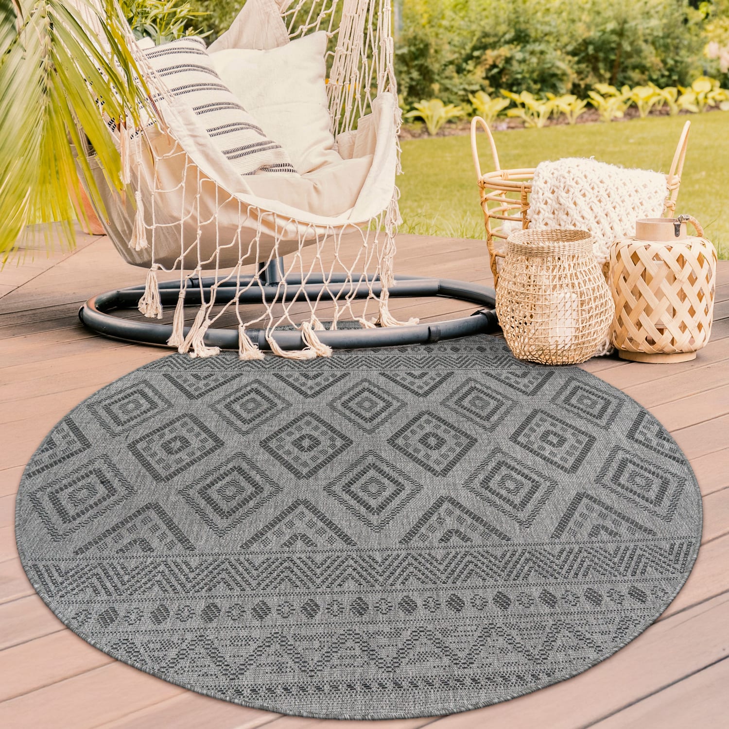 In- & Outdoor-Teppich Vermont Anthrazit
