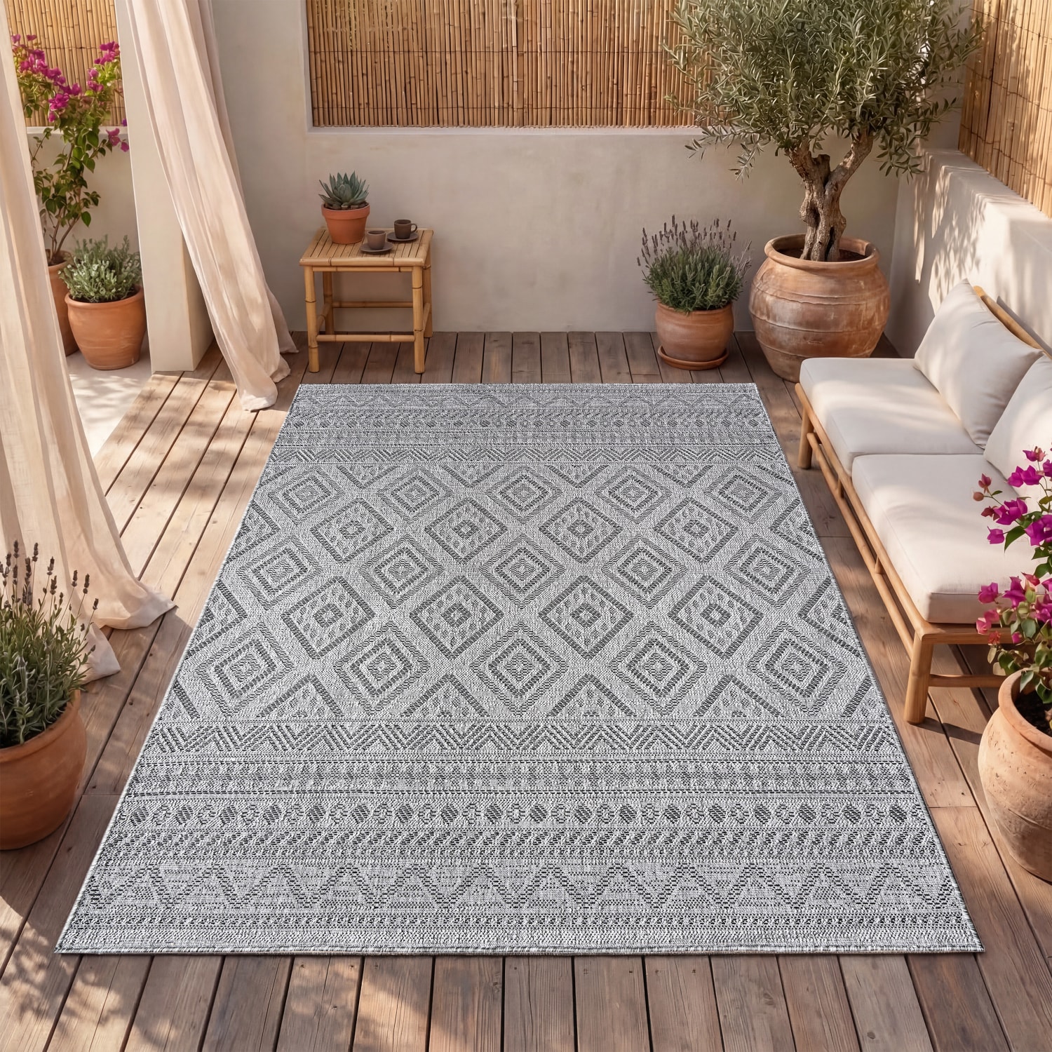 In- & Outdoor-Teppich Vermont Anthrazit