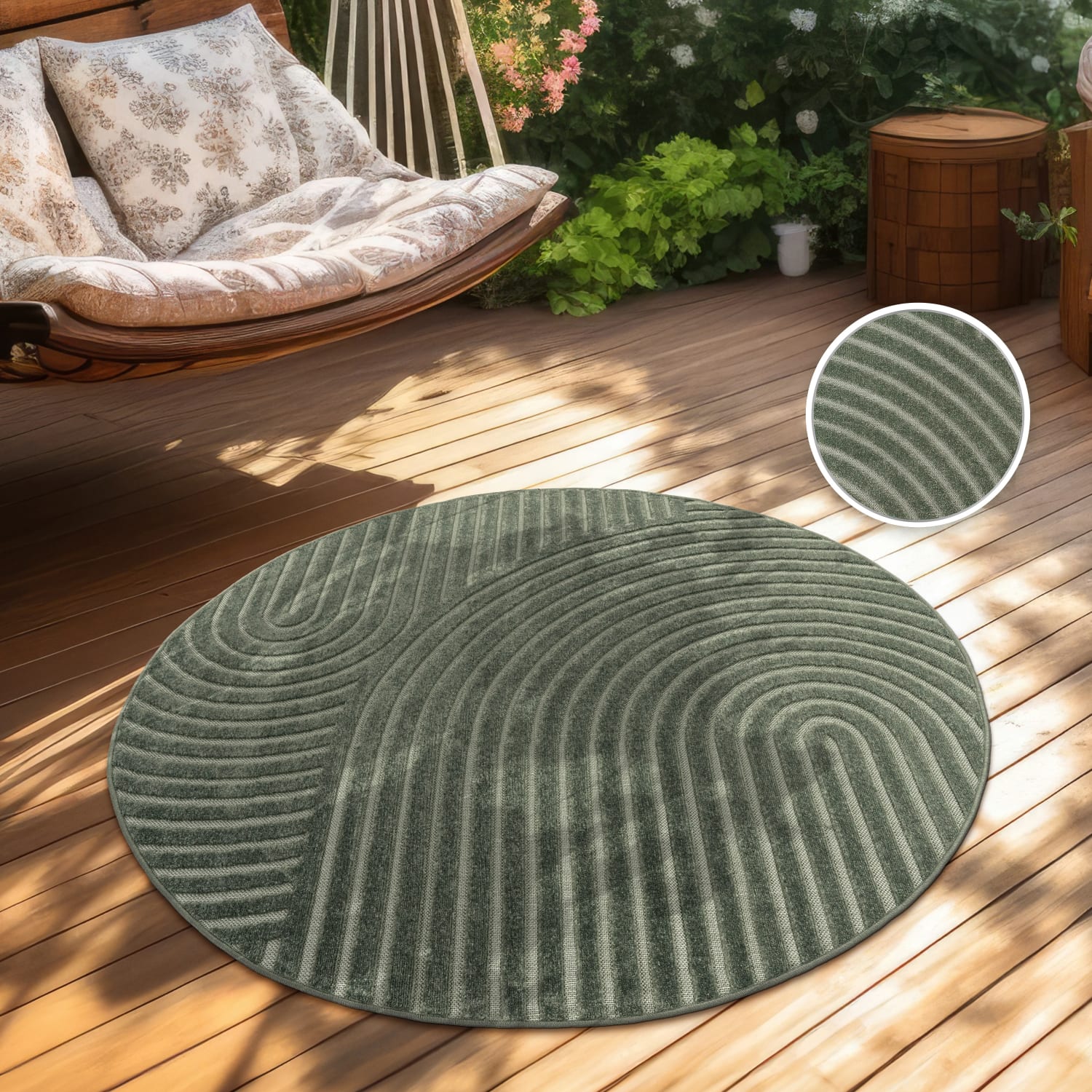 In- & Outdoor-Teppich Cotton Grün