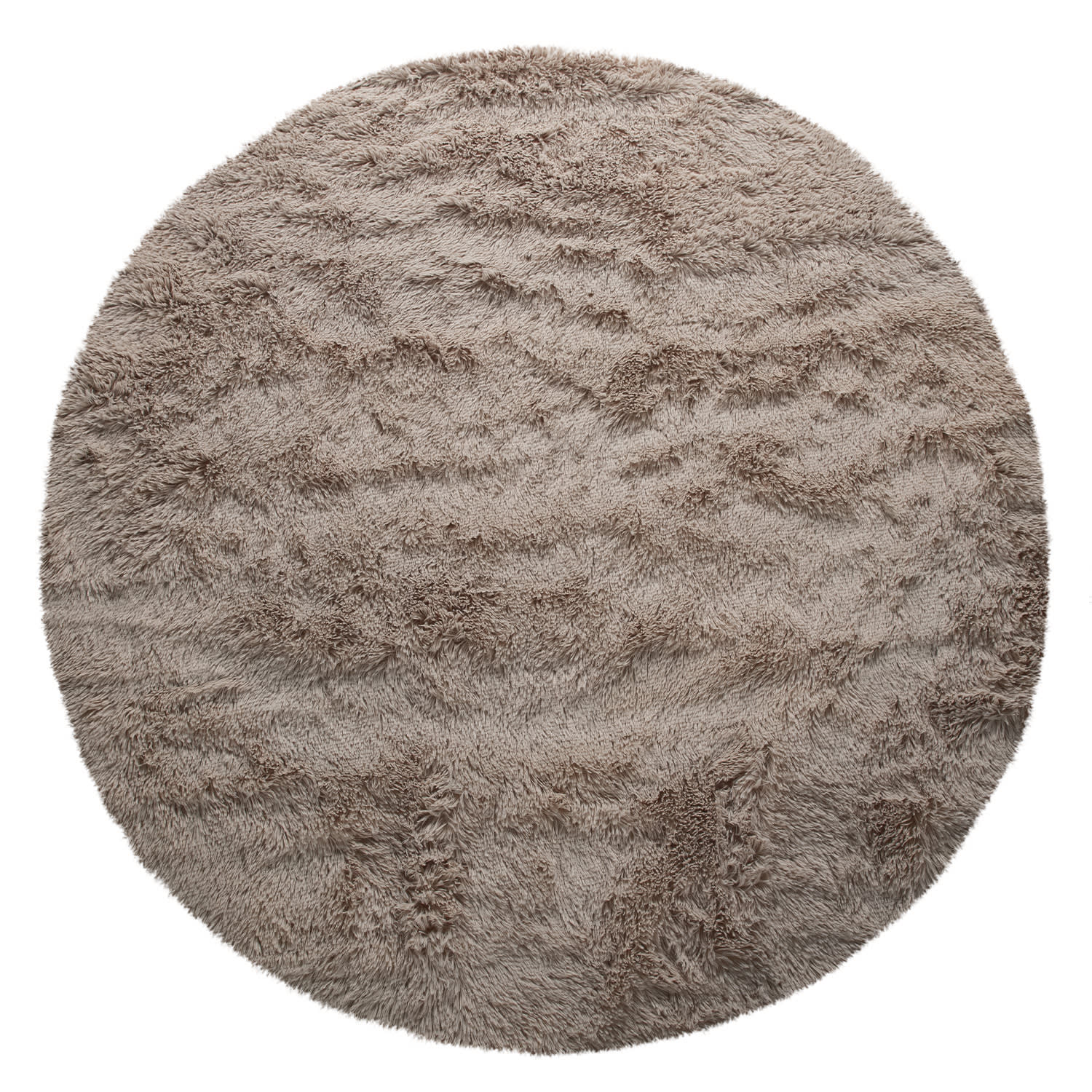 Hochflorteppich Silky Taupe