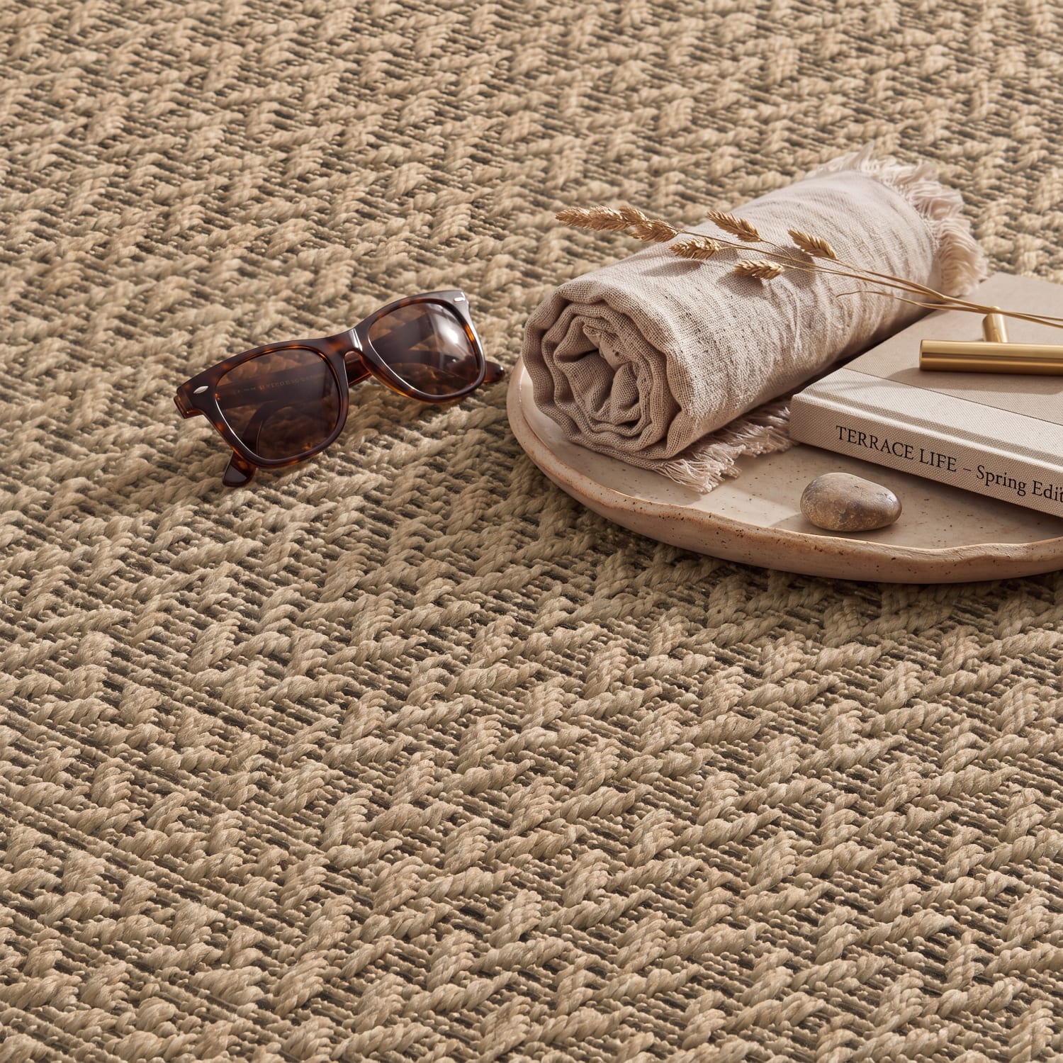 In- & Outdoor-Teppich Waregem Beige