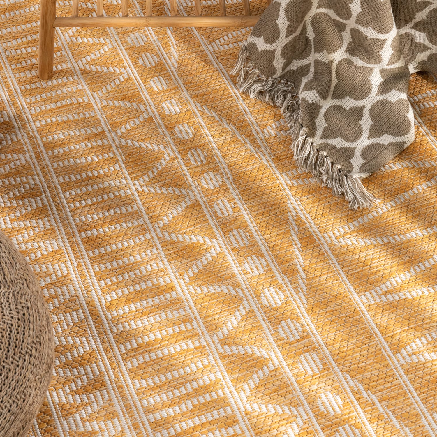 In- & Outdoor-Teppich Illusion Gelb