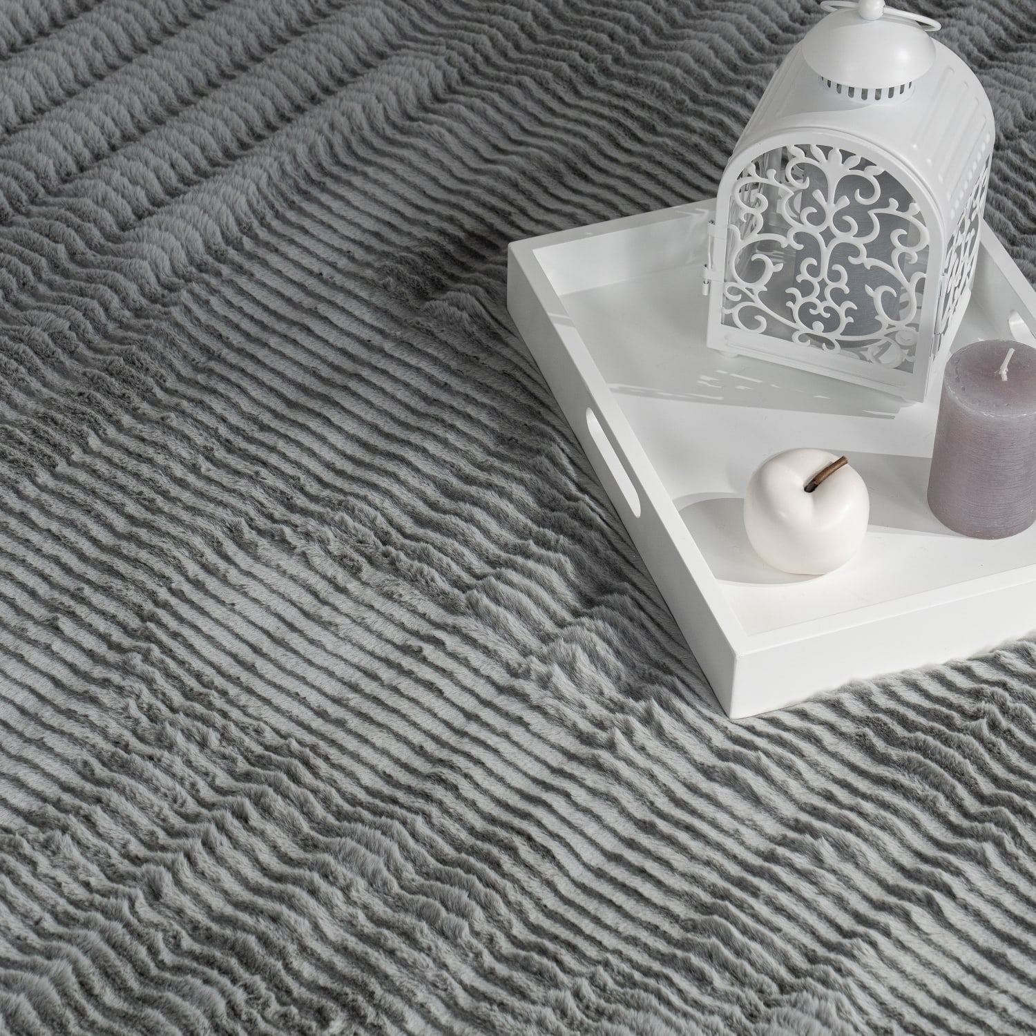 Fell-Teppich Arnheim Grau