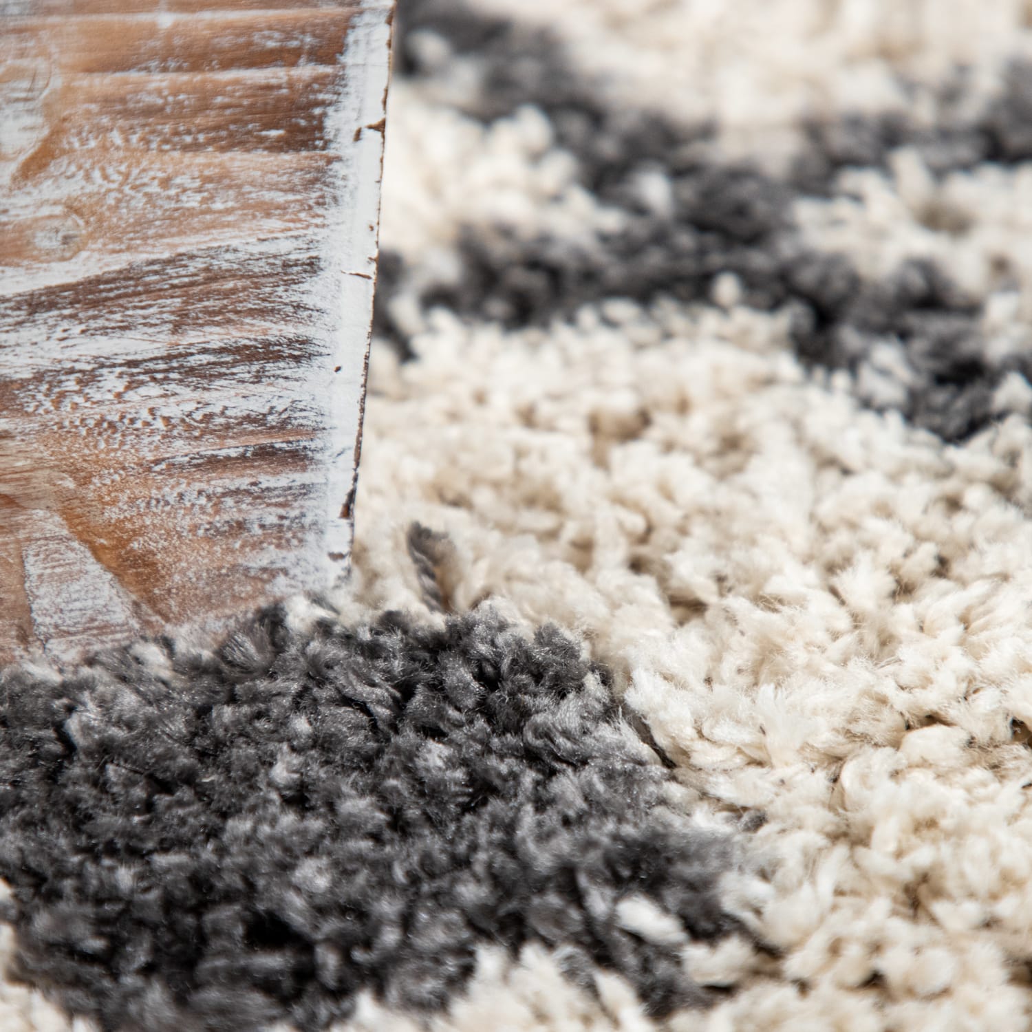 Hochflorteppich Wooly Creme