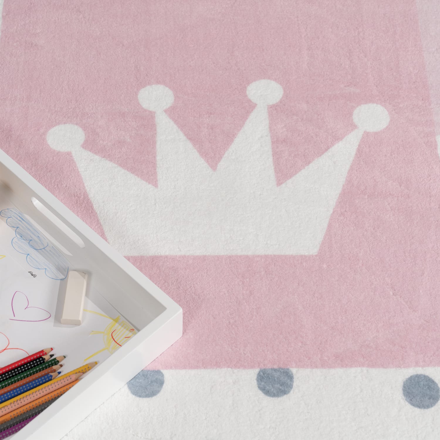 Kinder-Teppich Eliz Pink