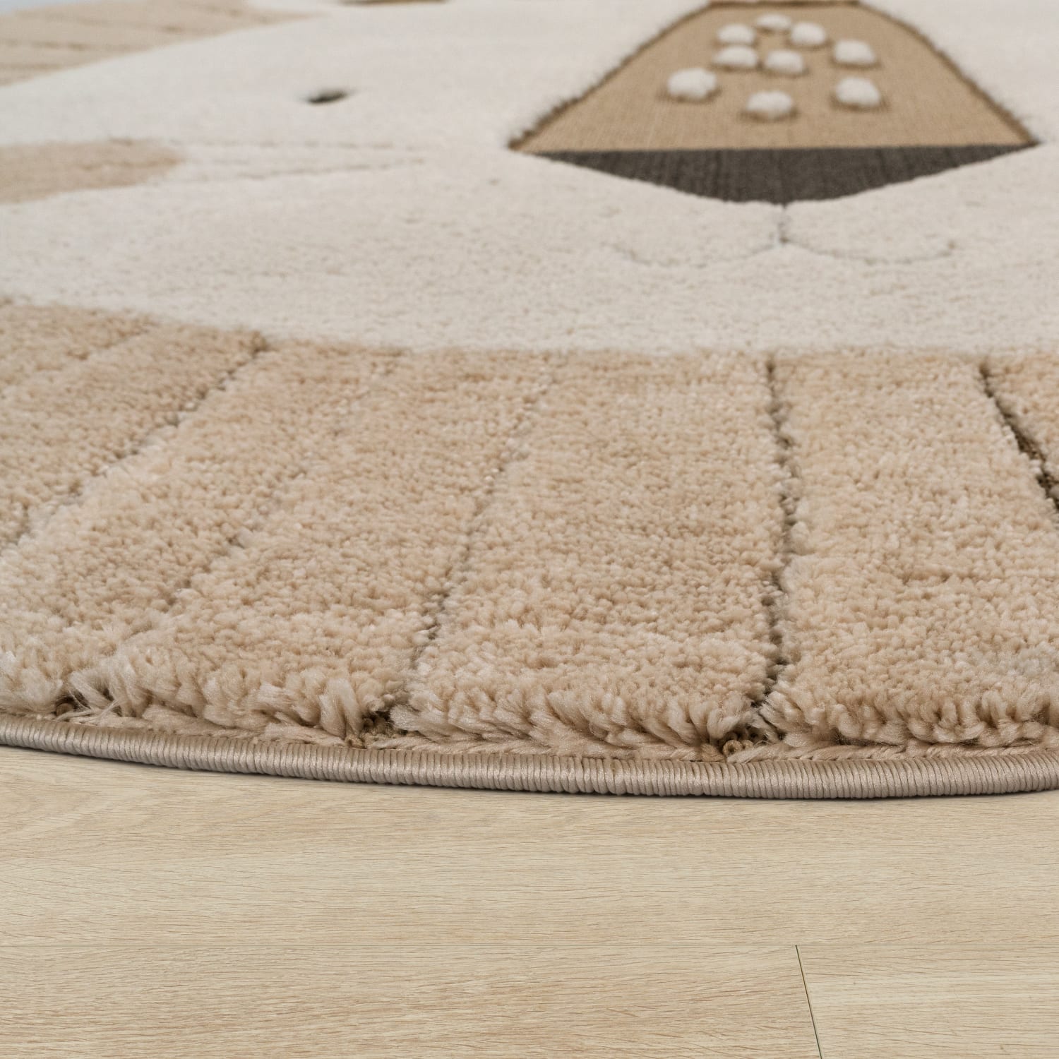 Kinder-Teppich Togo Creme