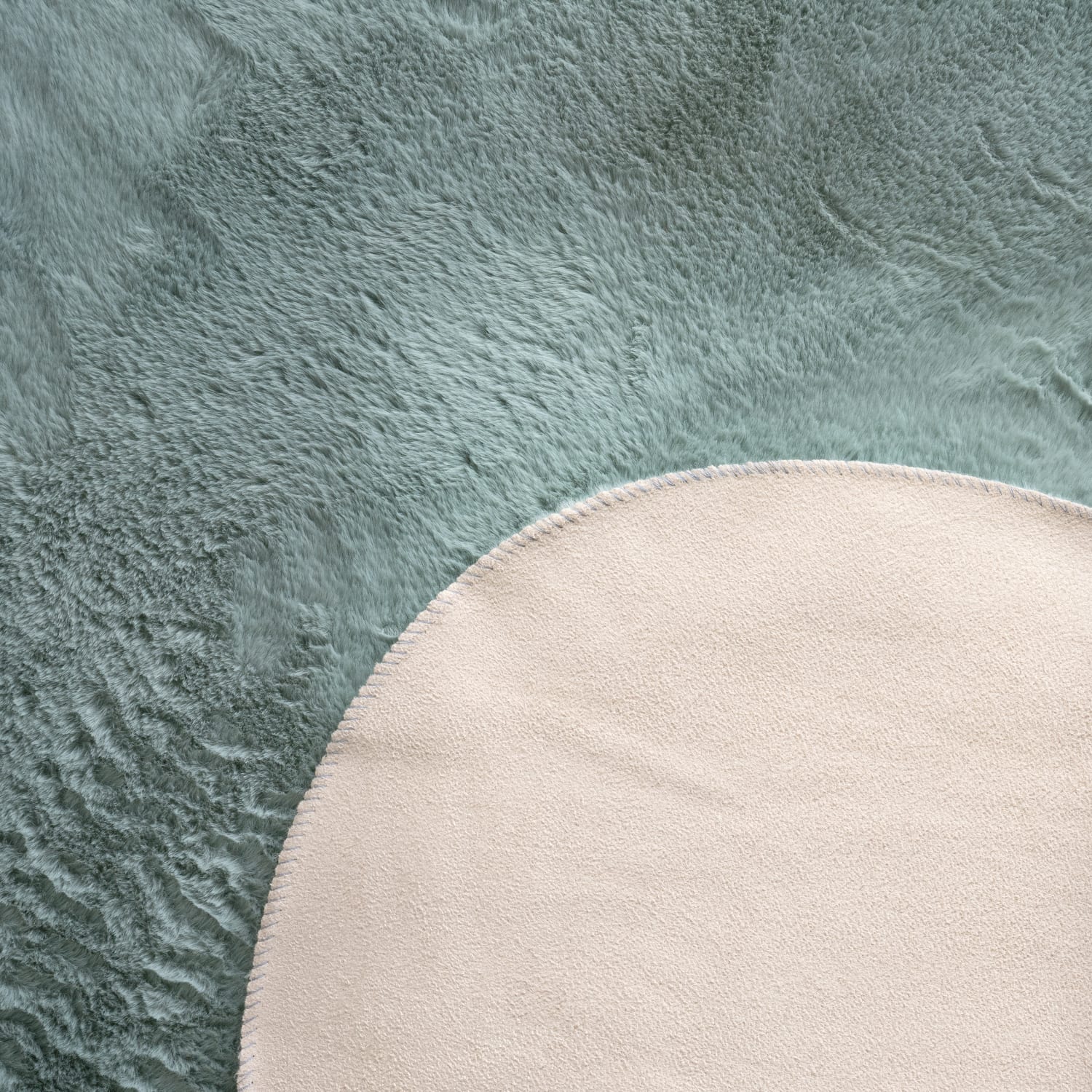Paco Home Fellteppich Pelt 640, fellförmig, Höhe: 16 mm, Kunstfell, Uni Farben, sehr weicher Flor