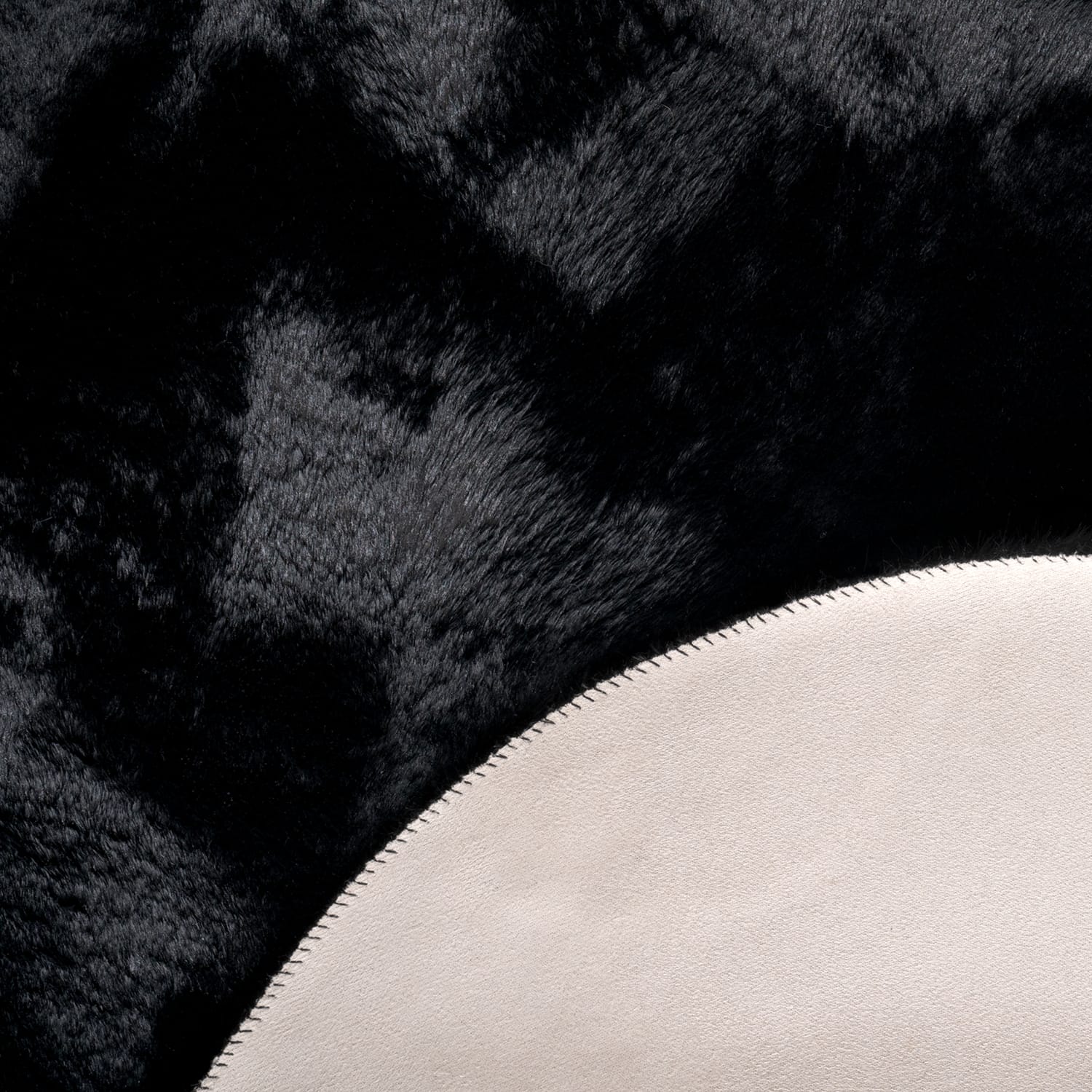 Fell-Teppich Pelt Schwarz