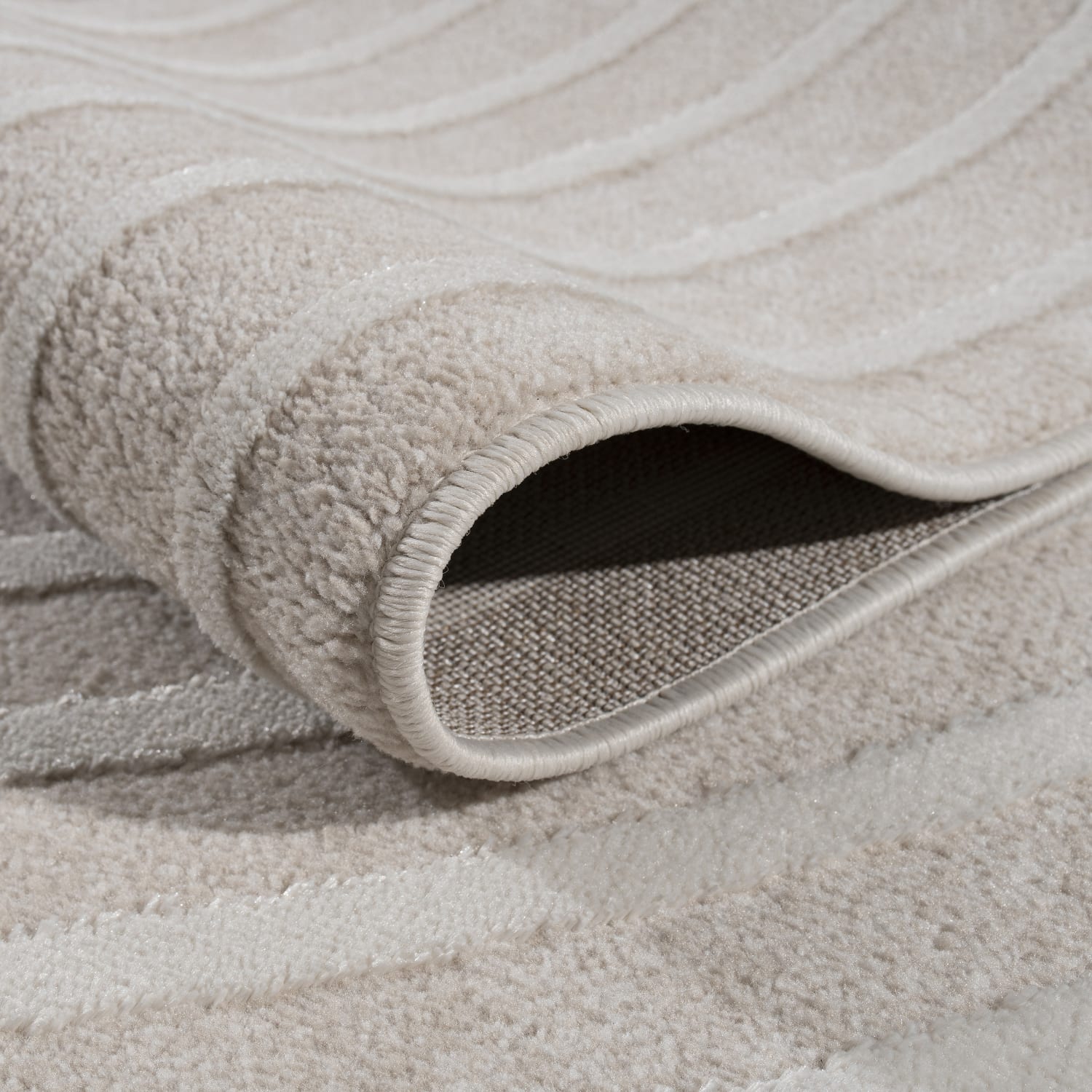 Moderner-Teppich Santorini Creme