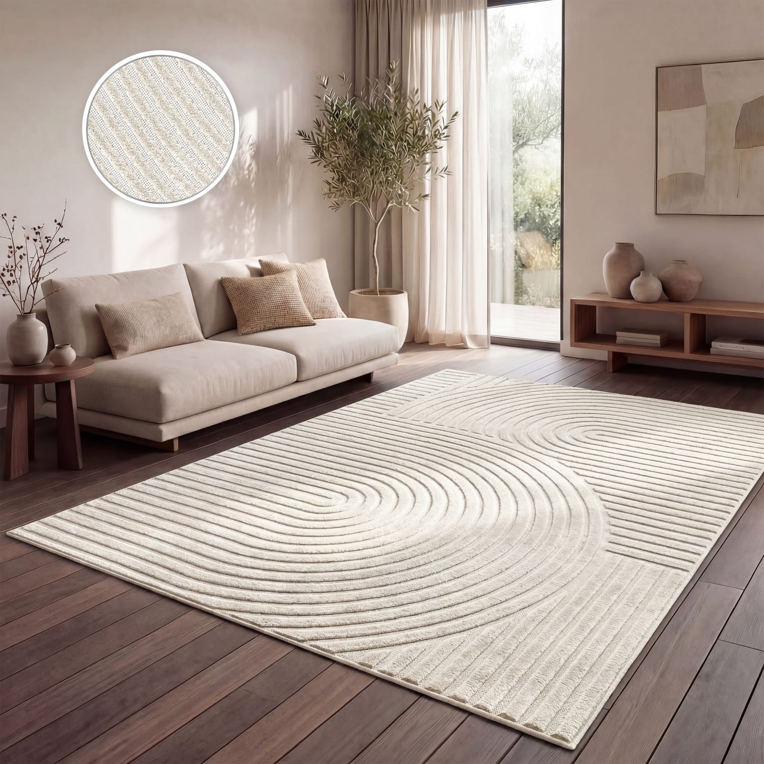 In- & Outdoor-Teppich Cotton Creme