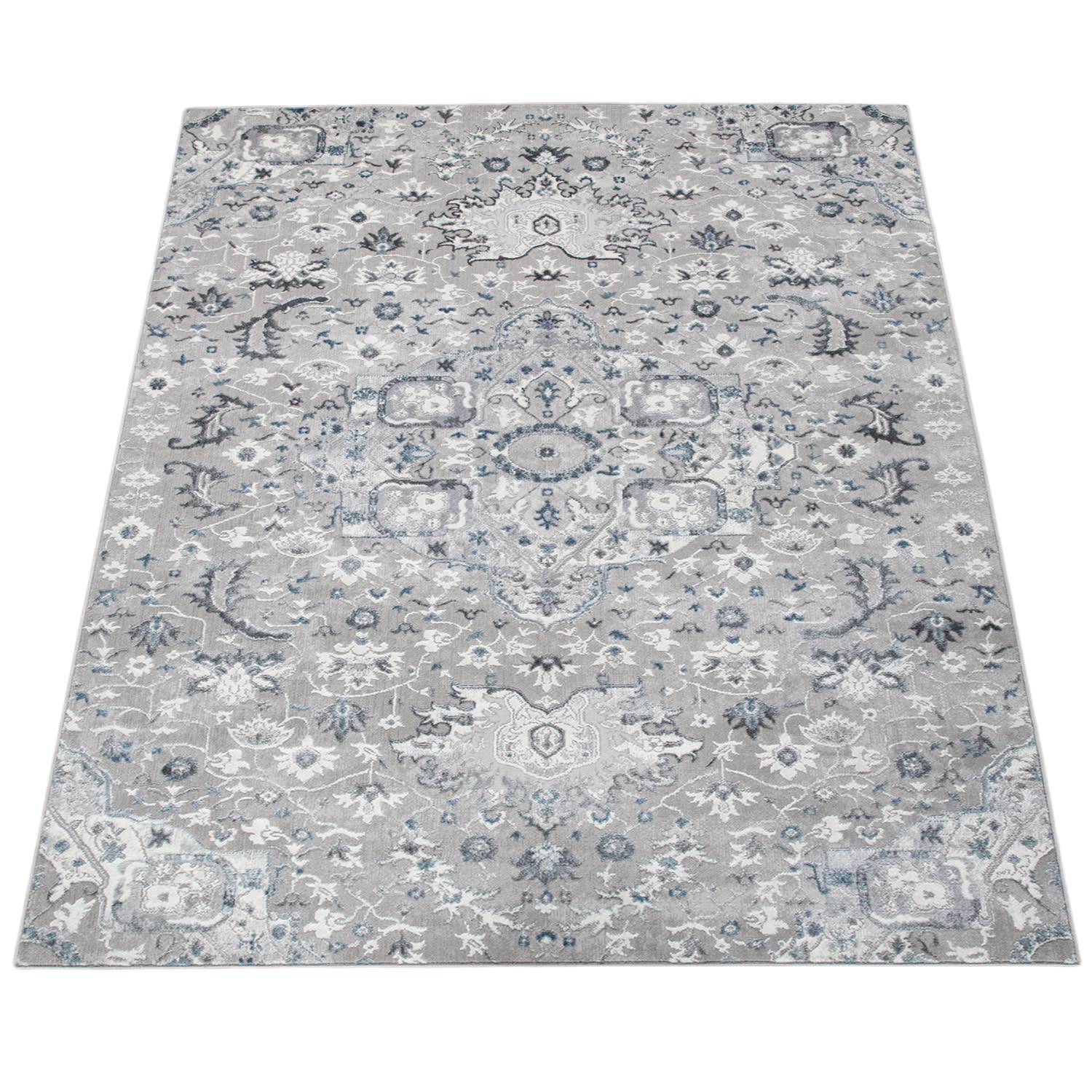 Teppich Neferu Grau