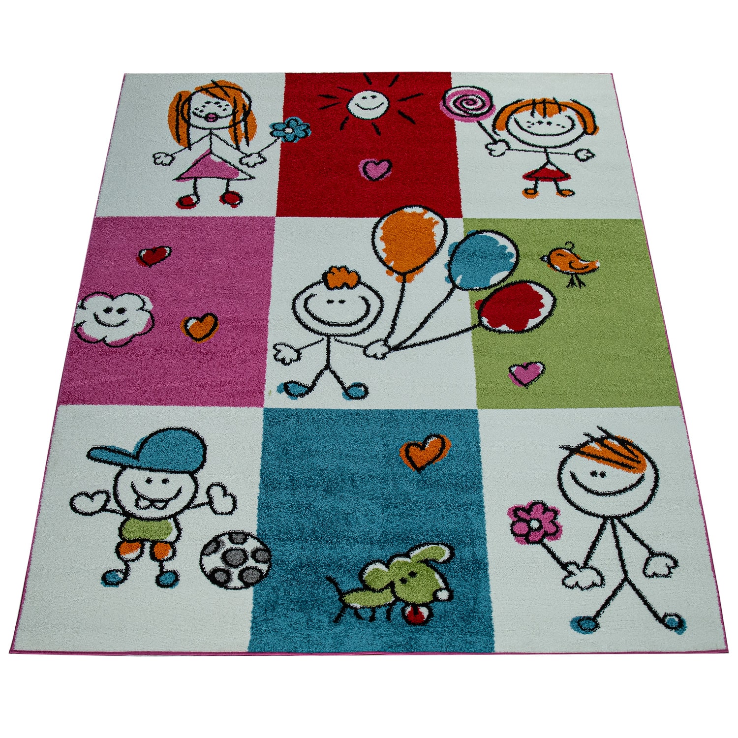 Kinder-Teppich Alma Creme