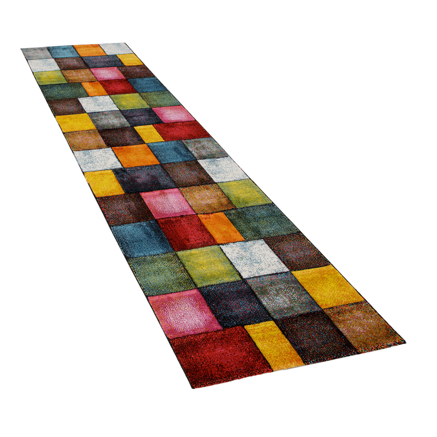 Moderner-Teppich Smaragd Mehrfarbig