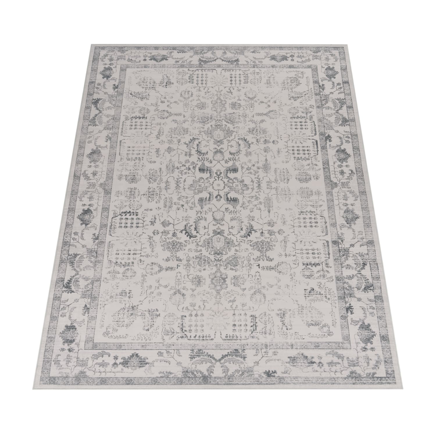 Teppich waschbar Semer Silber