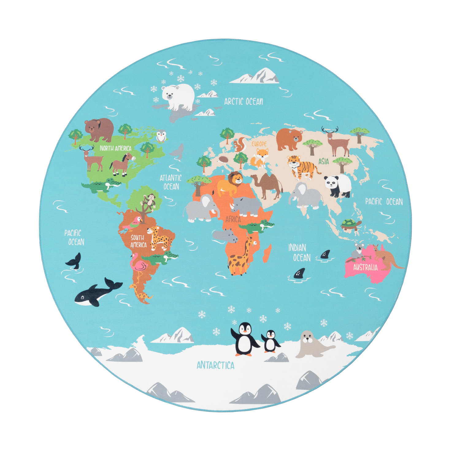 Kinder-Teppich Bino Türkis