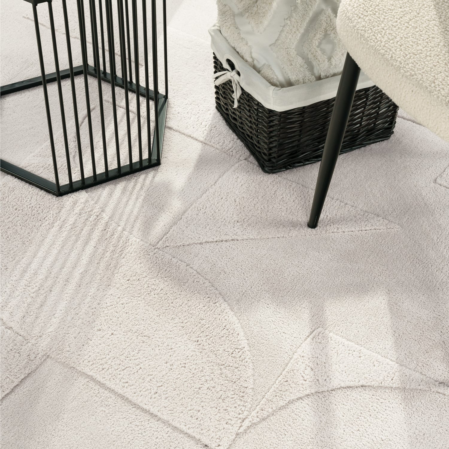 Moderner-Teppich Tokio Creme
