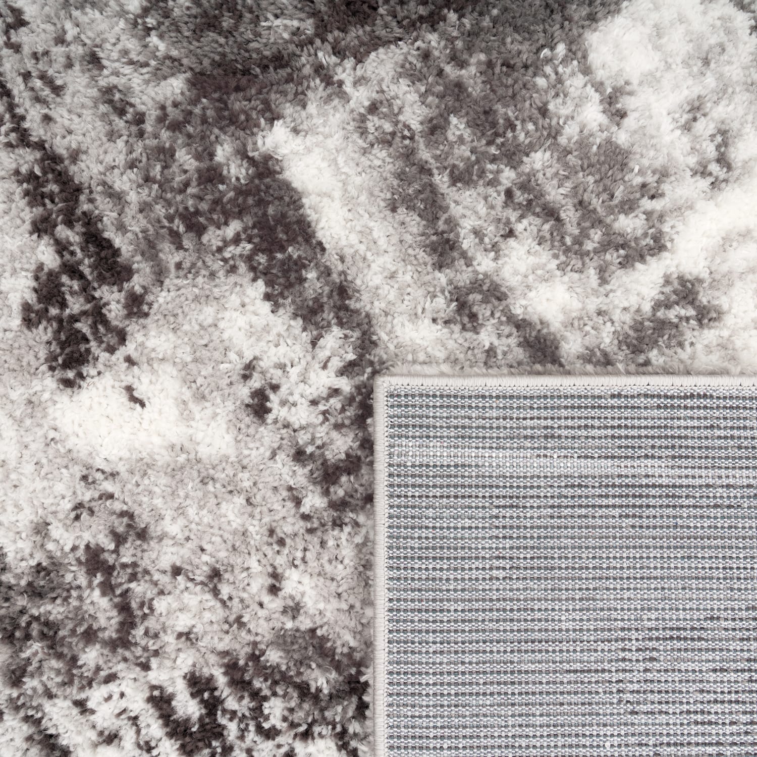 Hochflorteppich Padua Grau