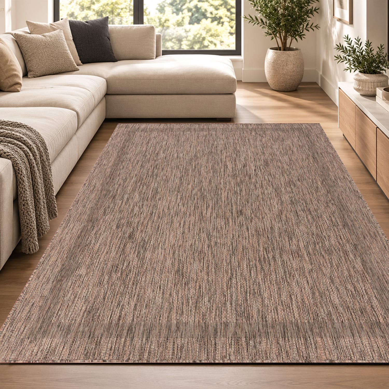 In- & Outdoor-Teppich Roma Braun