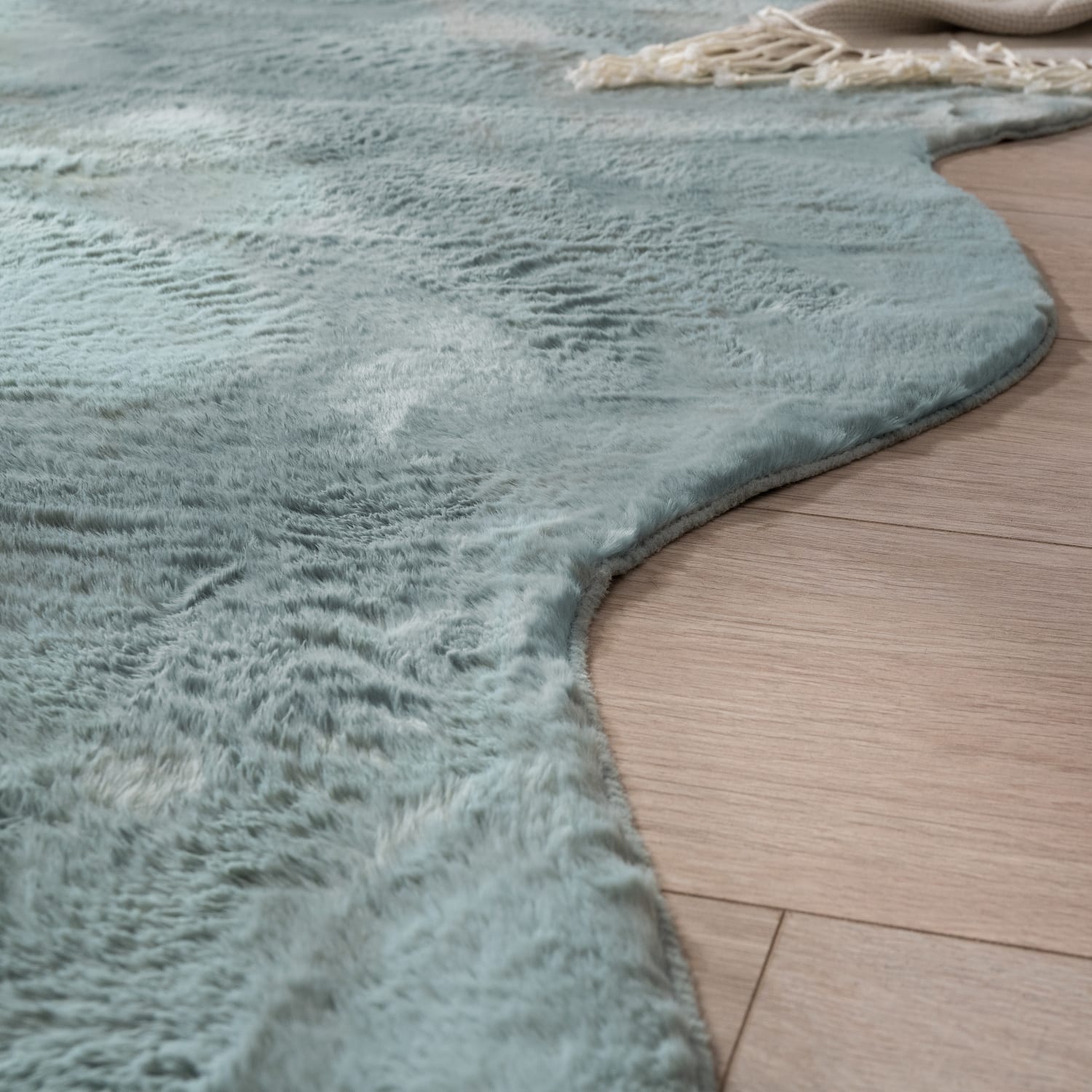 Fell-Teppich Pelt Türkis