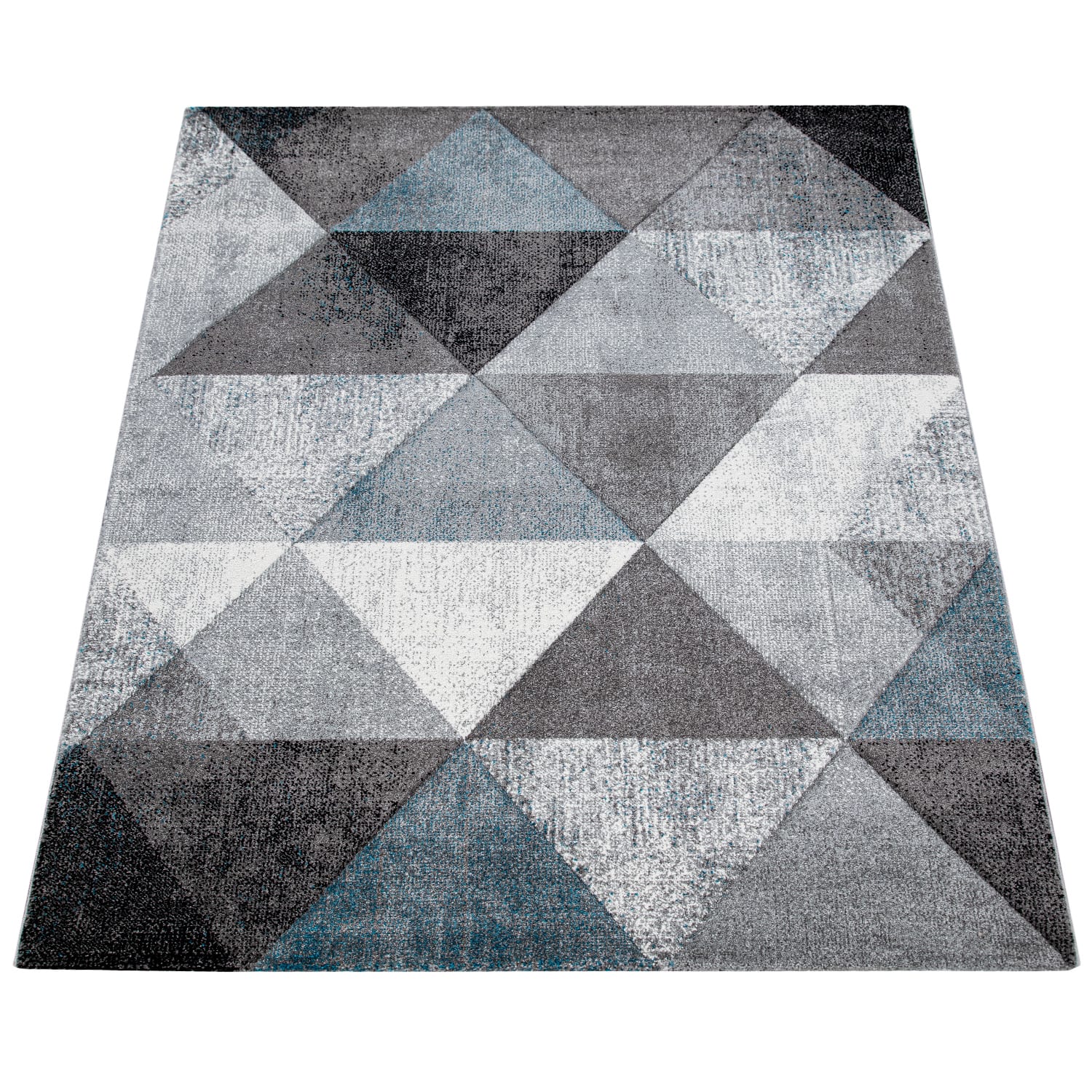 Moderner-Teppich Inferno Türkis