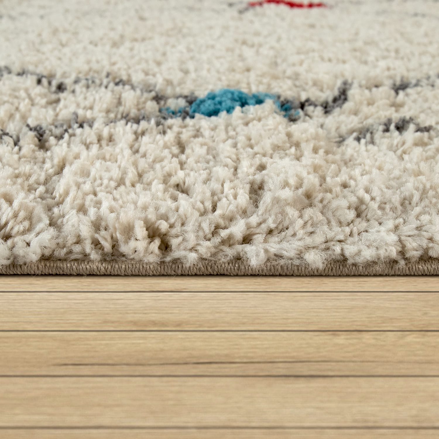 Hochflorteppich Wooly Creme