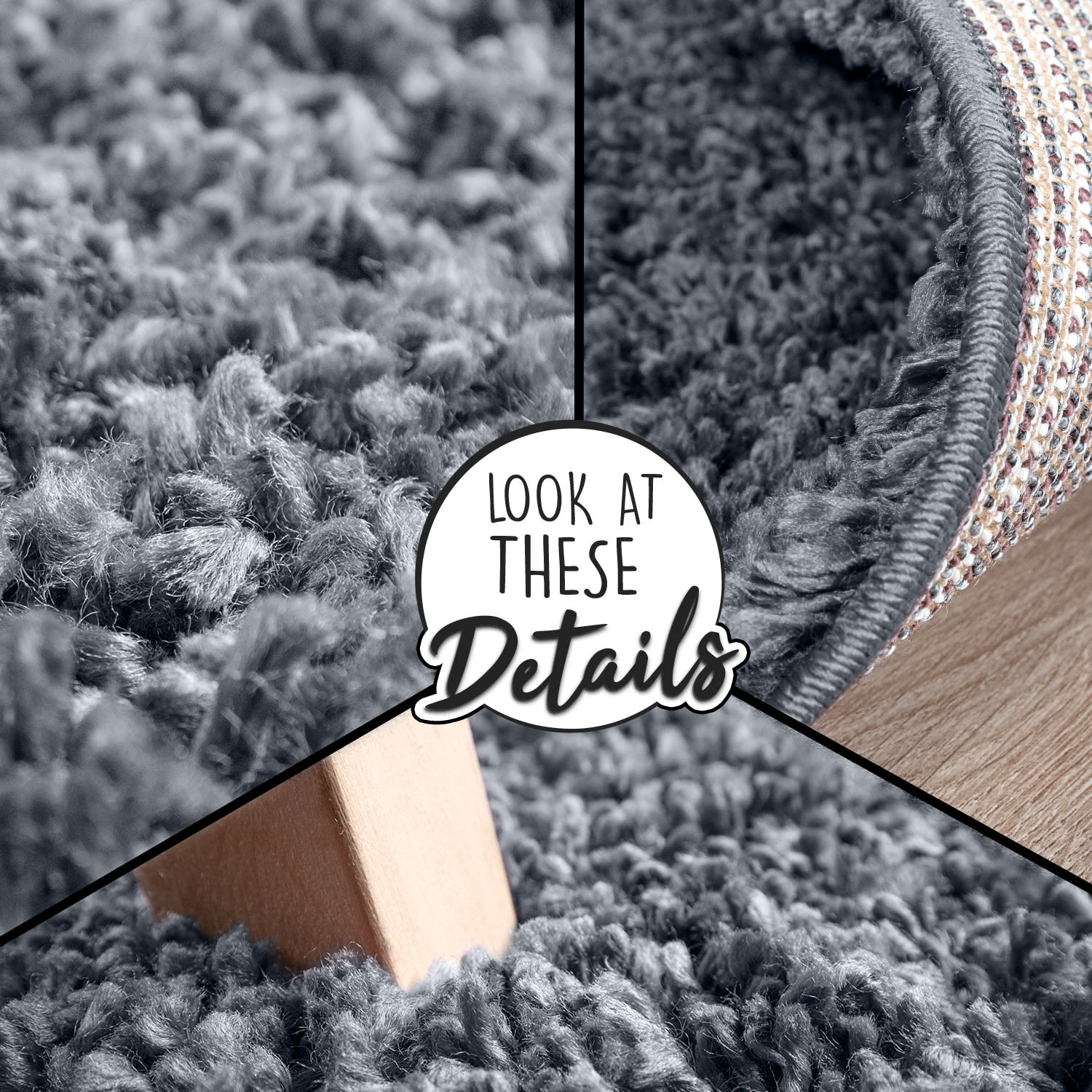 Hochflorteppich Trip Sky Jeans-Blau