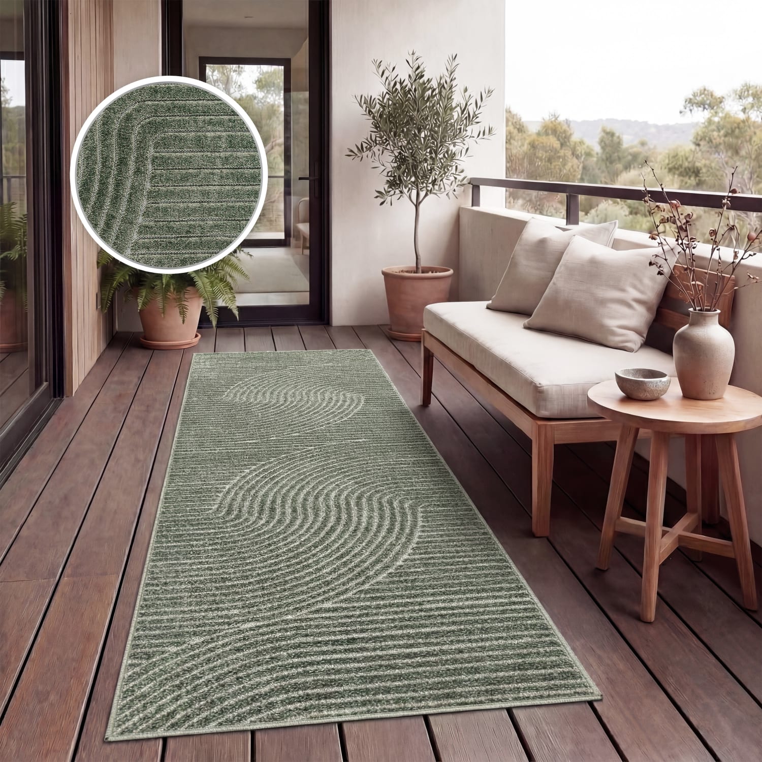 In- & Outdoor-Teppich Cotton Grün