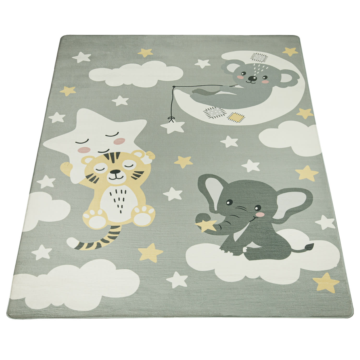 Kinderteppich waschbar Chicos Grau