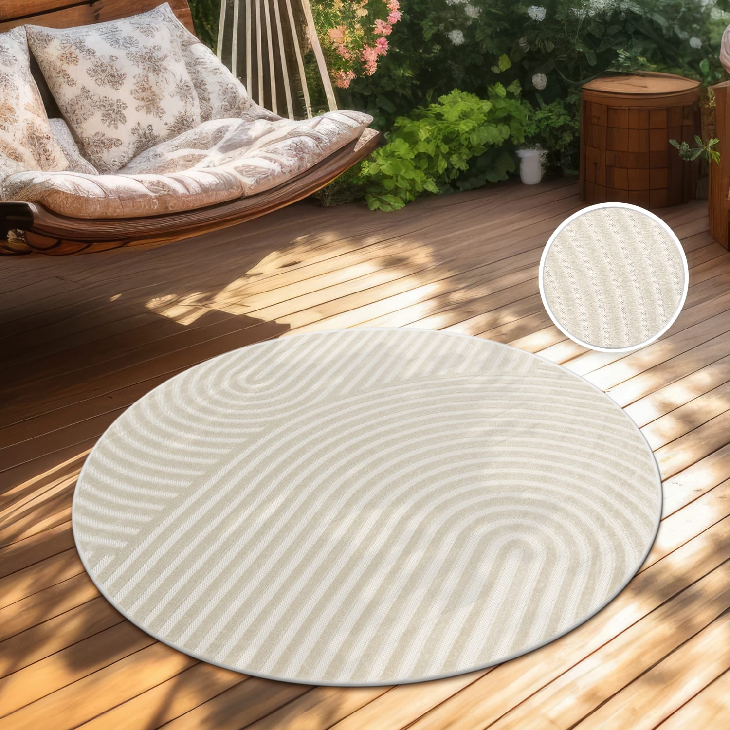 In- & Outdoor-Teppich Cotton Creme