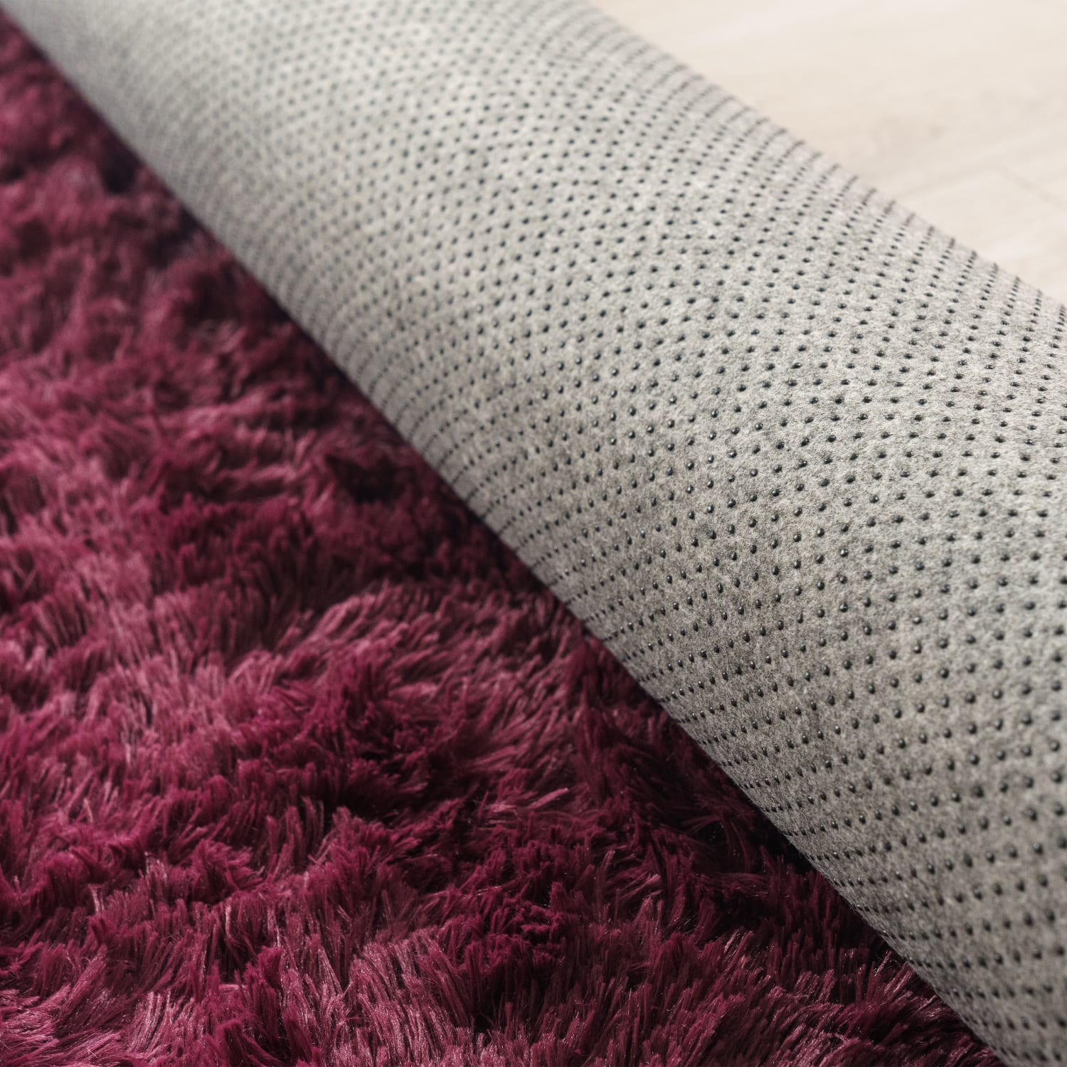 Hochflorteppich Silky Lila