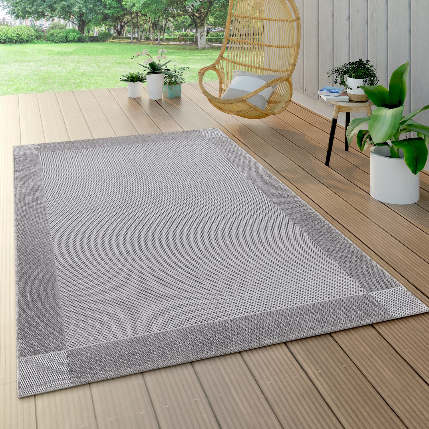 In- & Outdoor-Teppich Waregem Creme