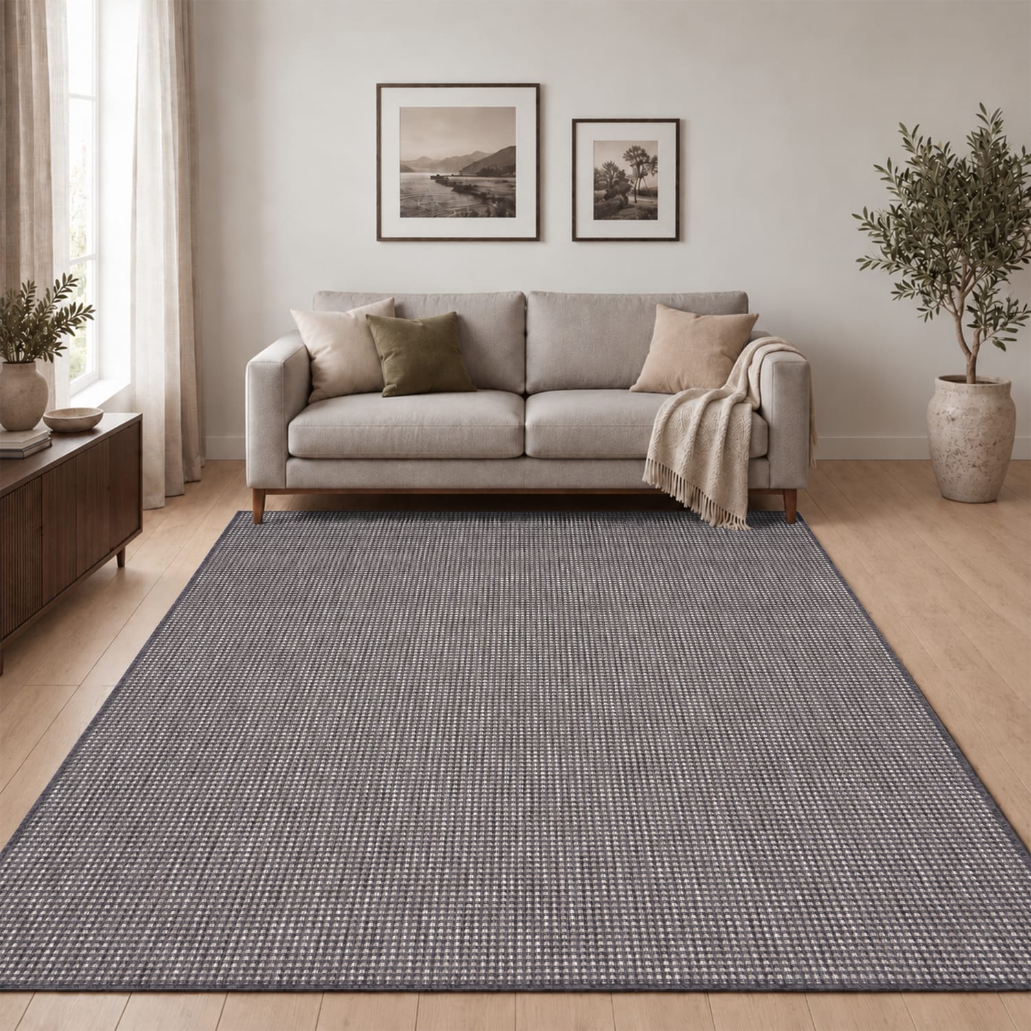 In- & Outdoor-Teppich Napoli Anthrazit