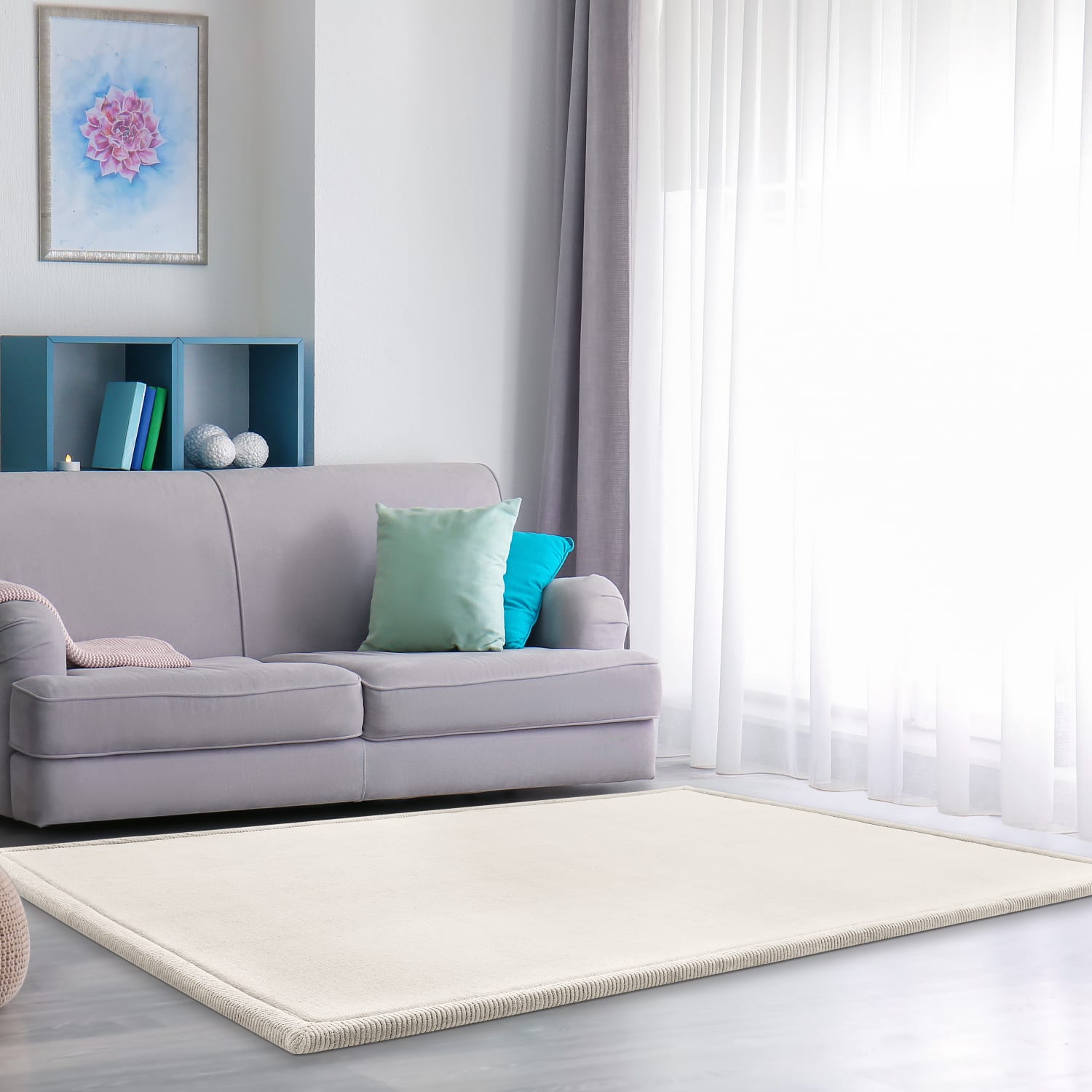 Kinderteppich waschbar Tatami Creme