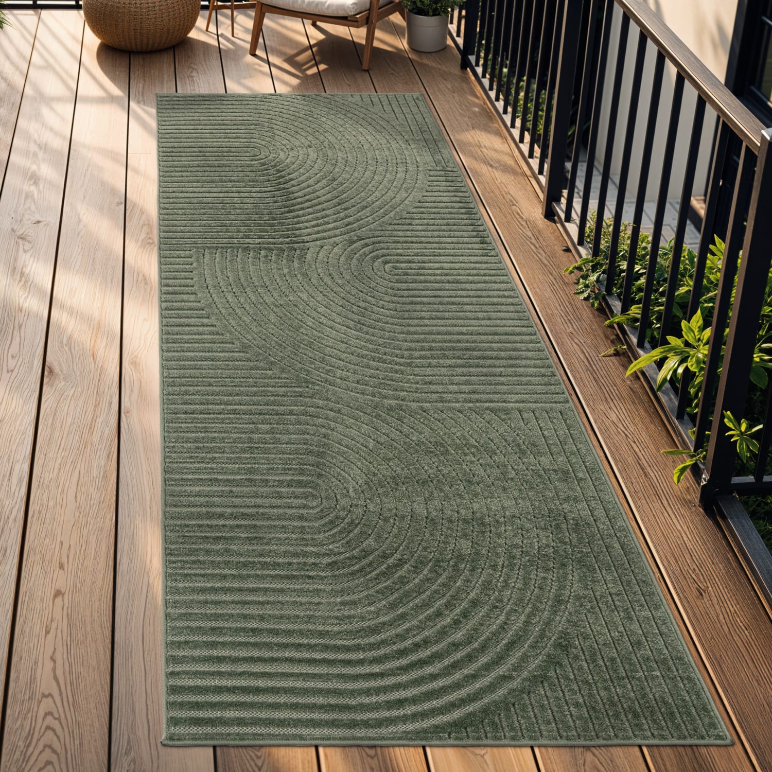 In- & Outdoor-Teppich Cotton Grün