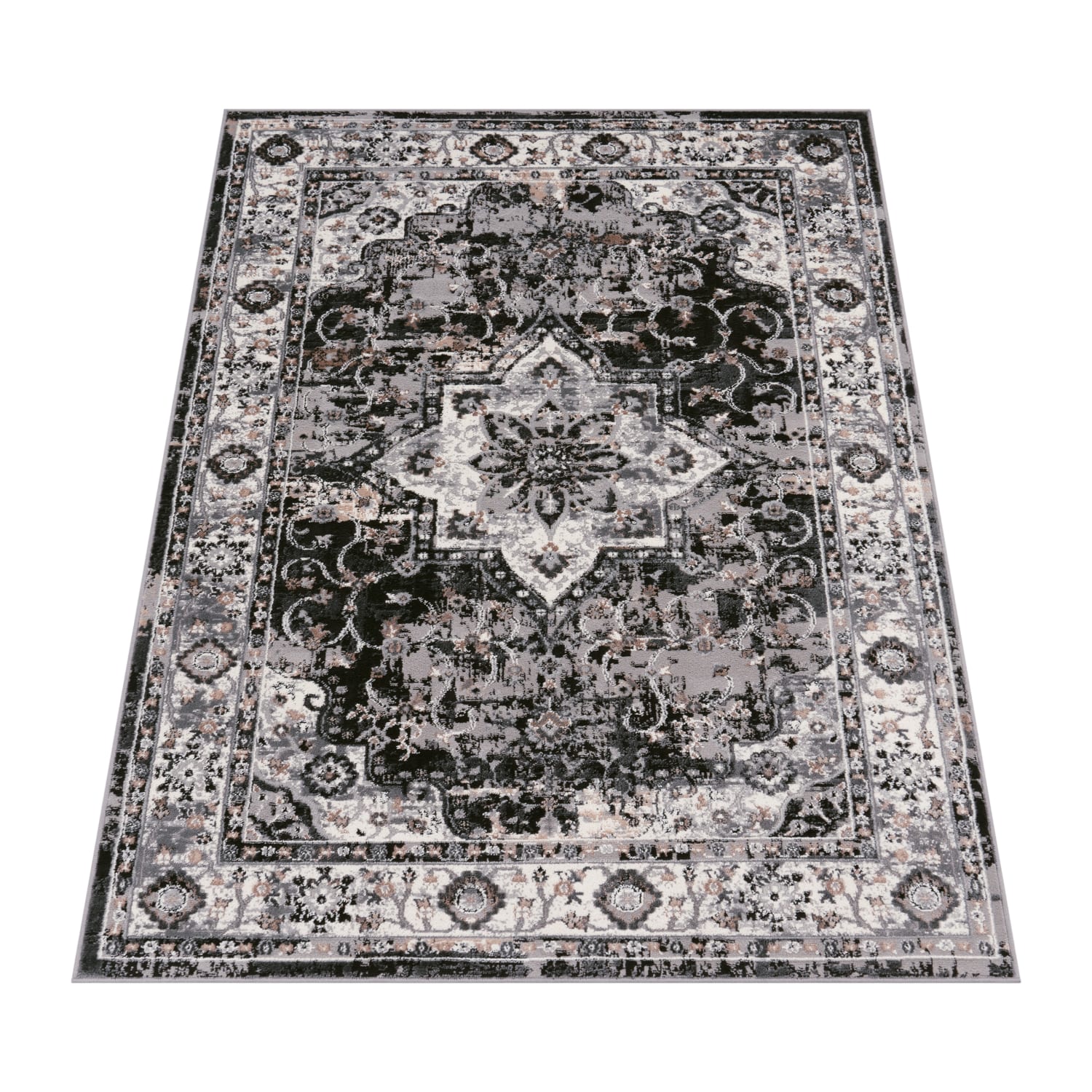 Vintage Teppich Pescara Schwarz