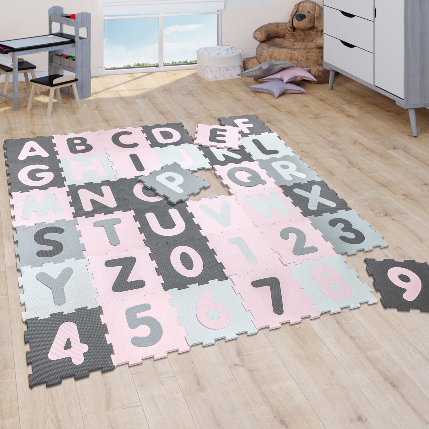Puzzlematte Puzzle Pink