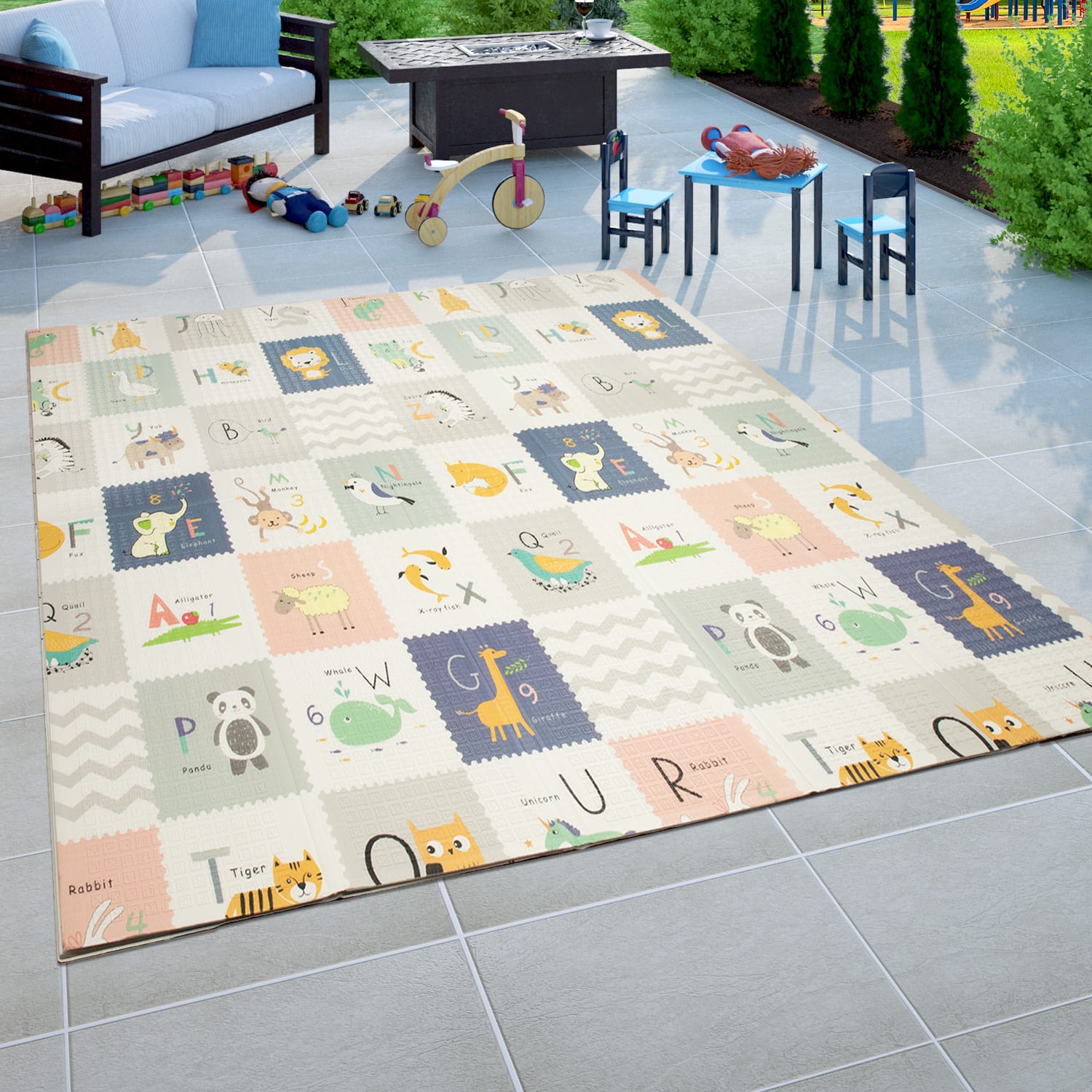 Spielteppich faltbar Folding Mat Weiß