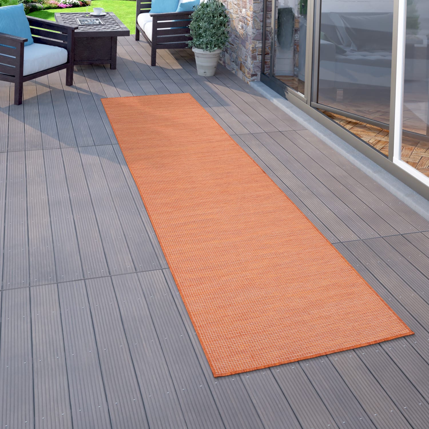In- & Outdoor-Teppich Sonset Terracotta