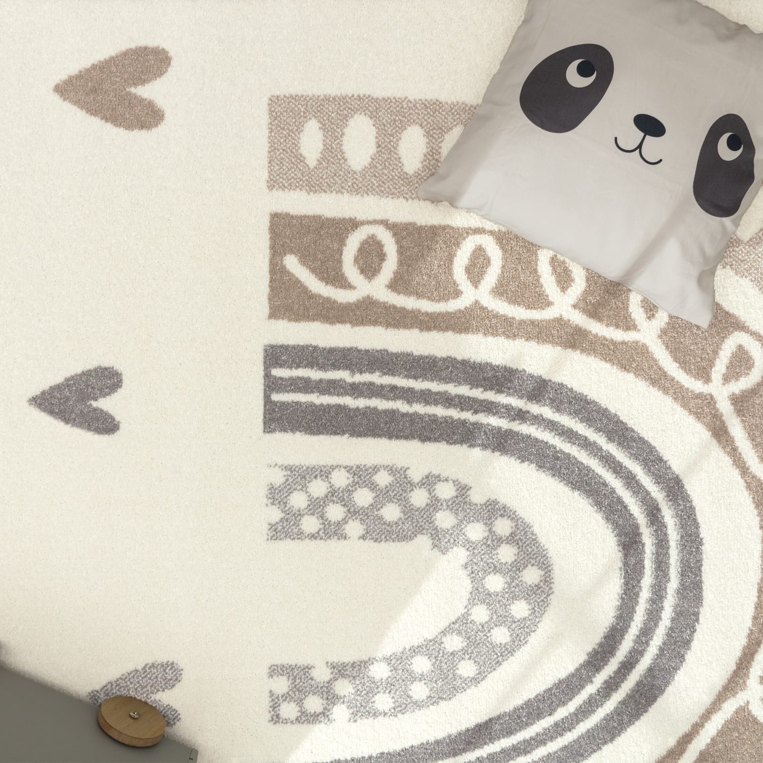 Kinder-Teppich Nino Beige