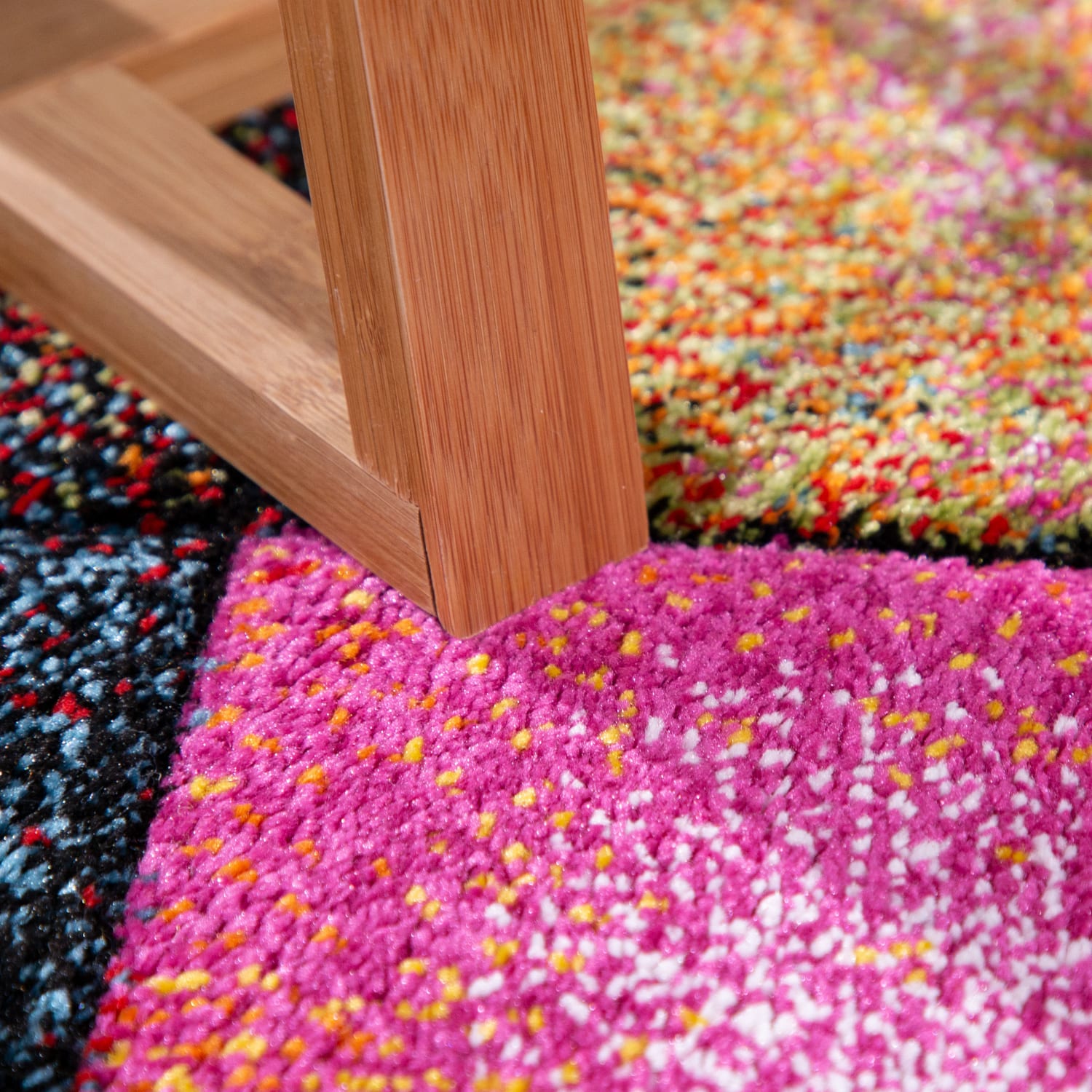 Moderner-Teppich Smaragd Mehrfarbig