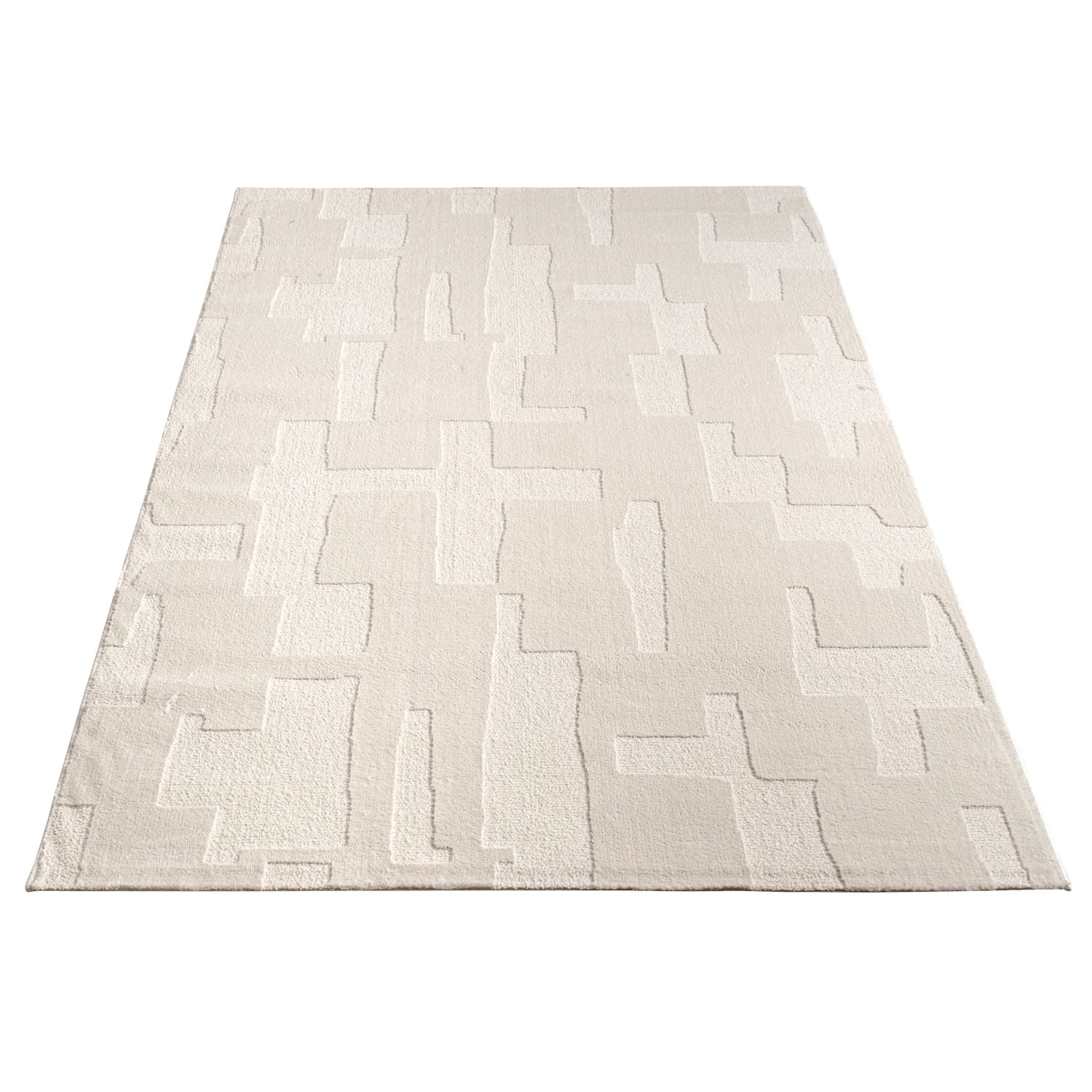 Moderner-Teppich Samos Creme