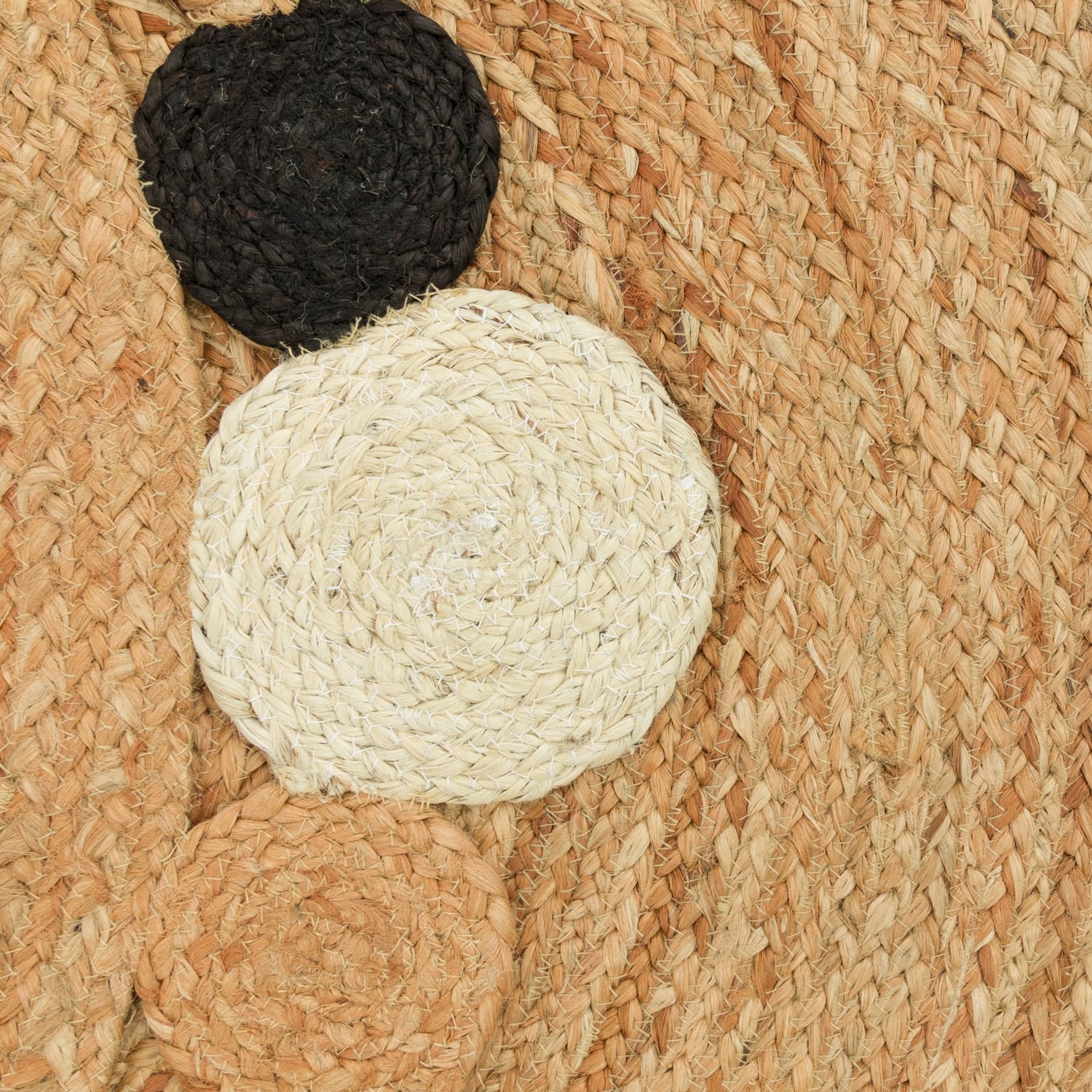 Juteteppich Viborg Schwarz