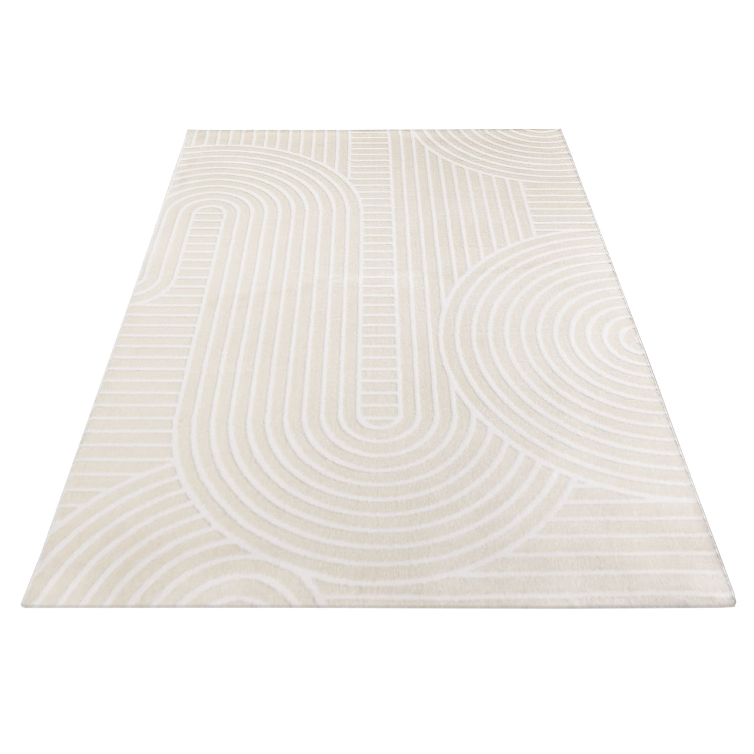 Moderner-Teppich Luzern Creme