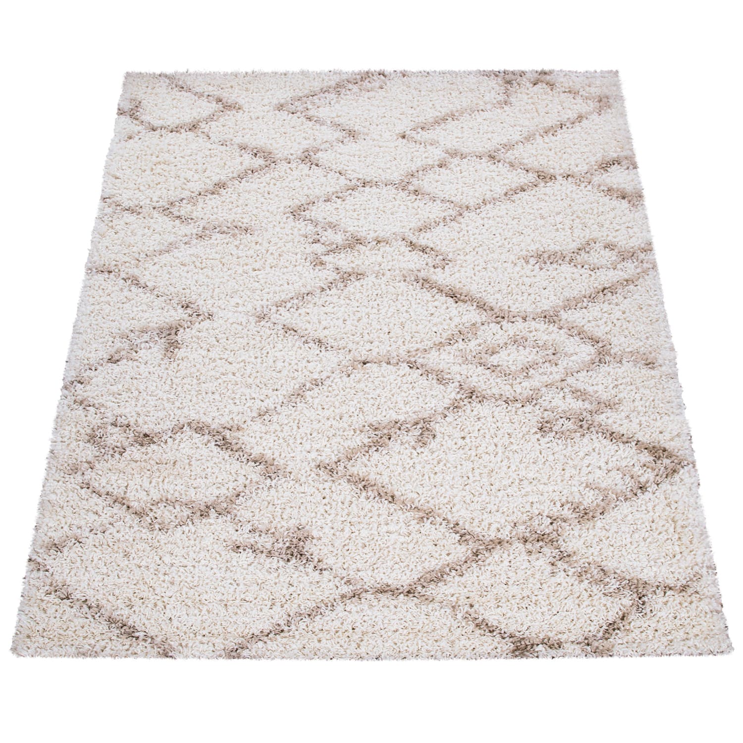 Shaggyteppich Kalmar Creme-Beige