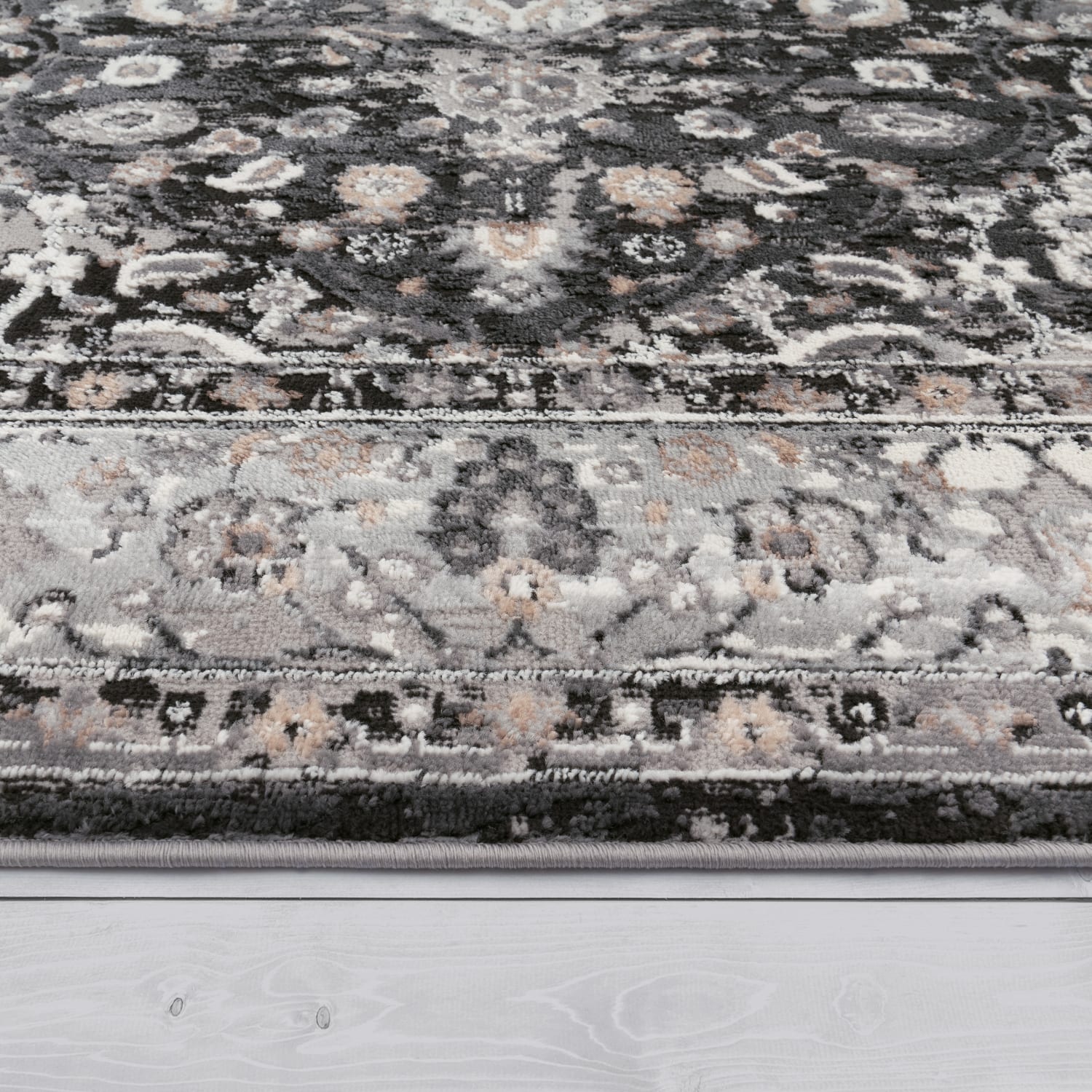 Vintage Teppich Pescara Schwarz