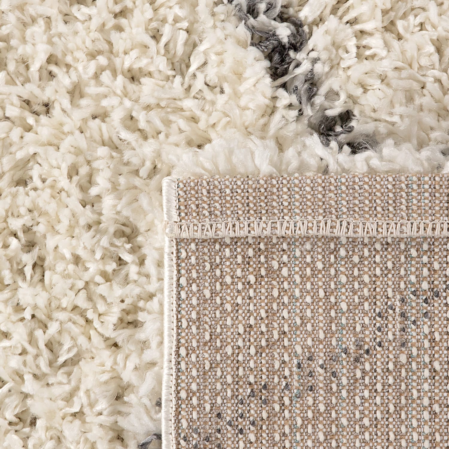 Shaggyteppich Kalmar Creme-Anthrazit