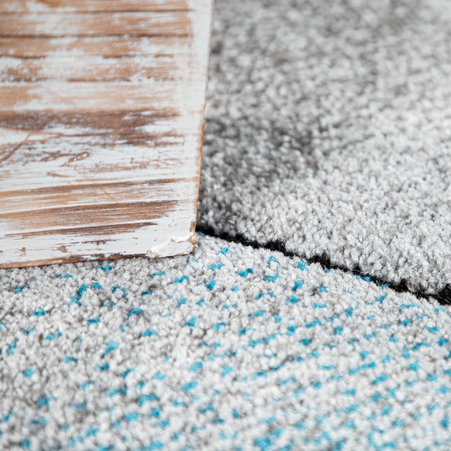 Moderner-Teppich Inferno Türkis