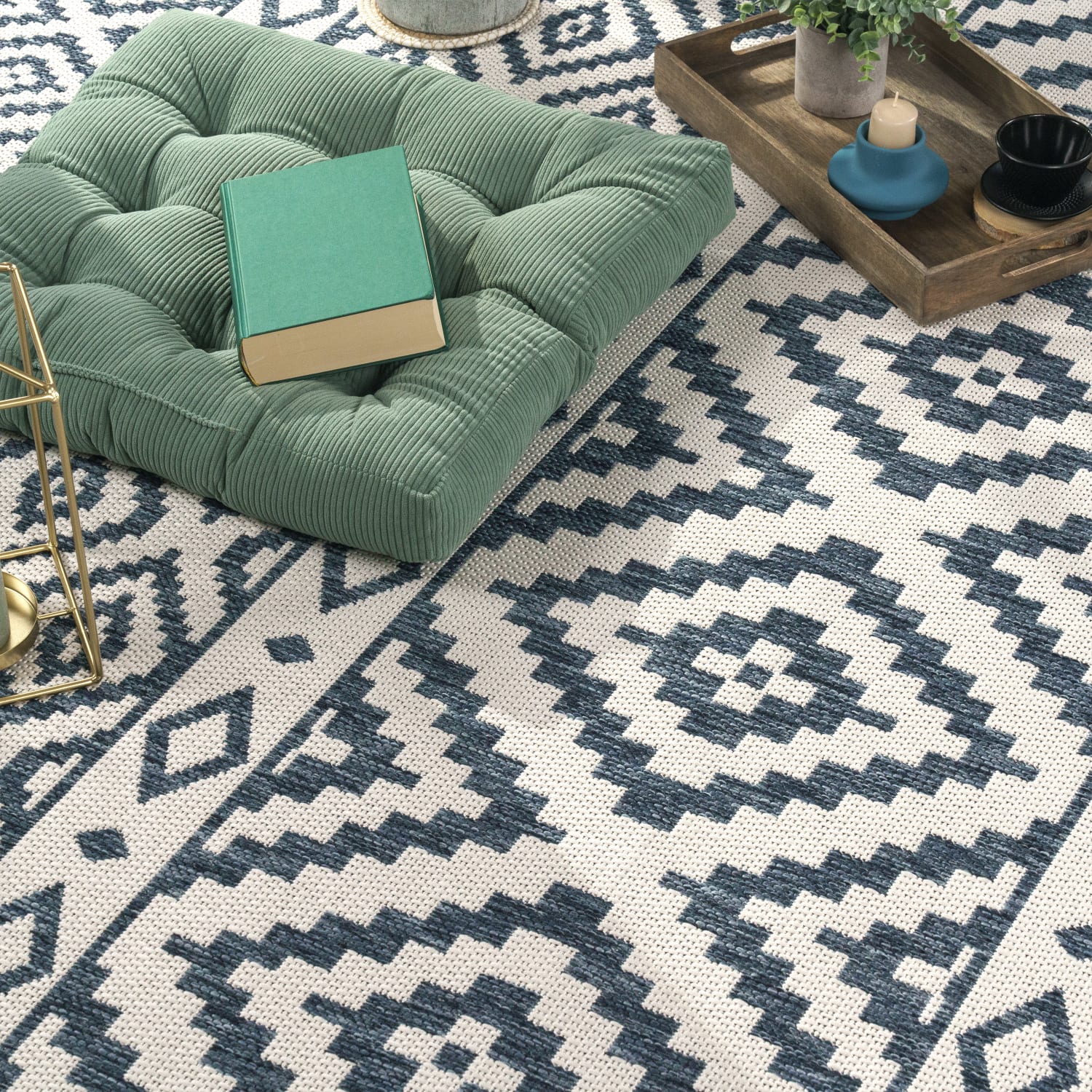 In- & Outdoor-Teppich Coco Blau